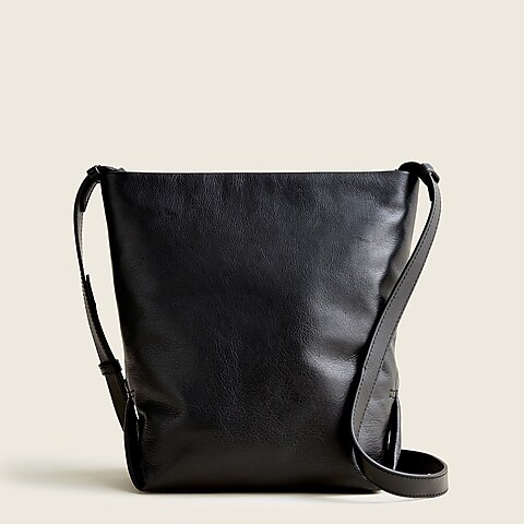 womens Oslo soft leather bucket bag