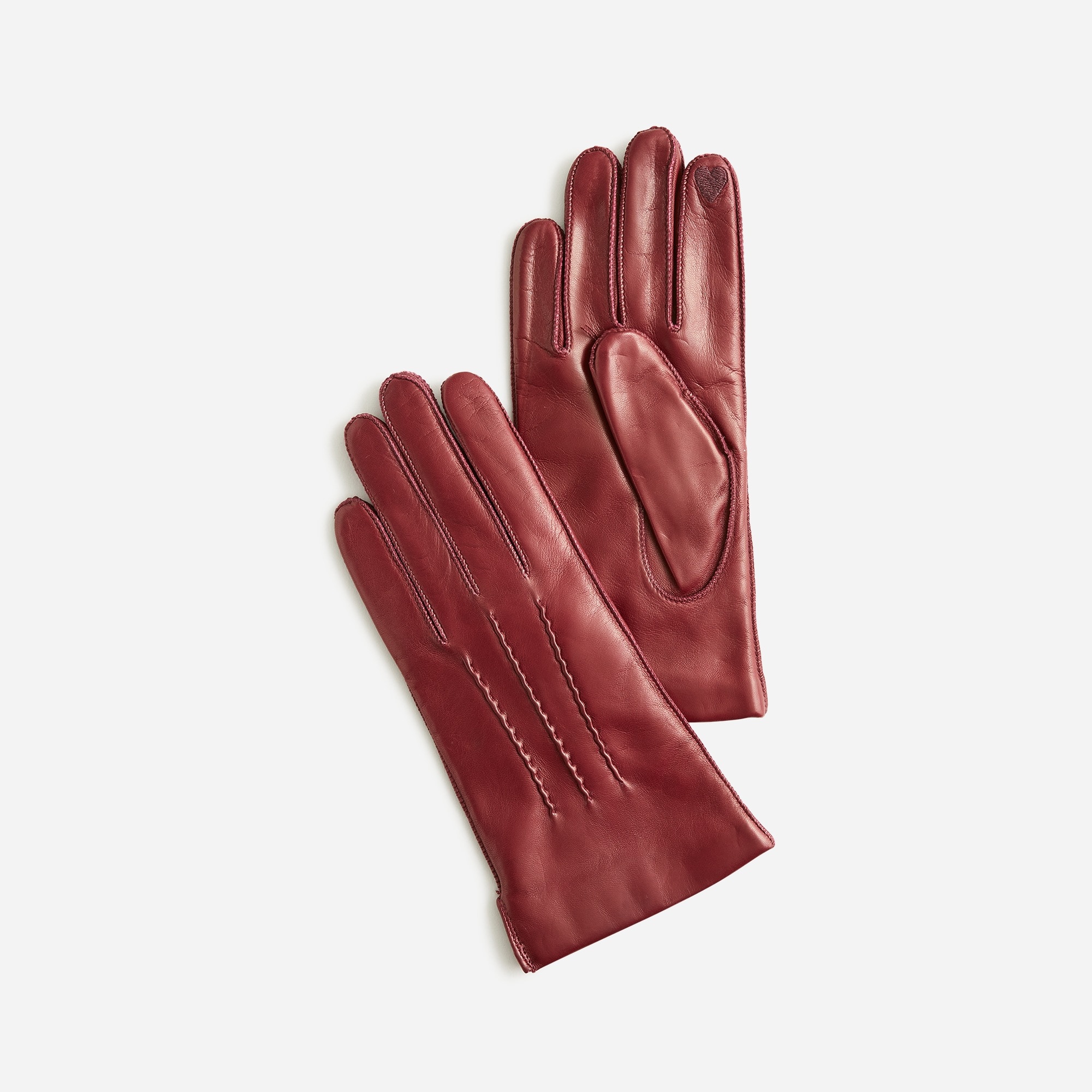 J.Crew Italian Leather Touchscreen Gloves For Women