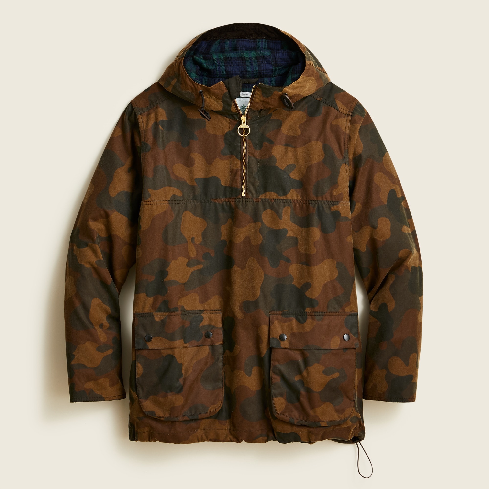 J.Crew Barbour White Label Waxed Smock Jacket In Camouflage For Men
