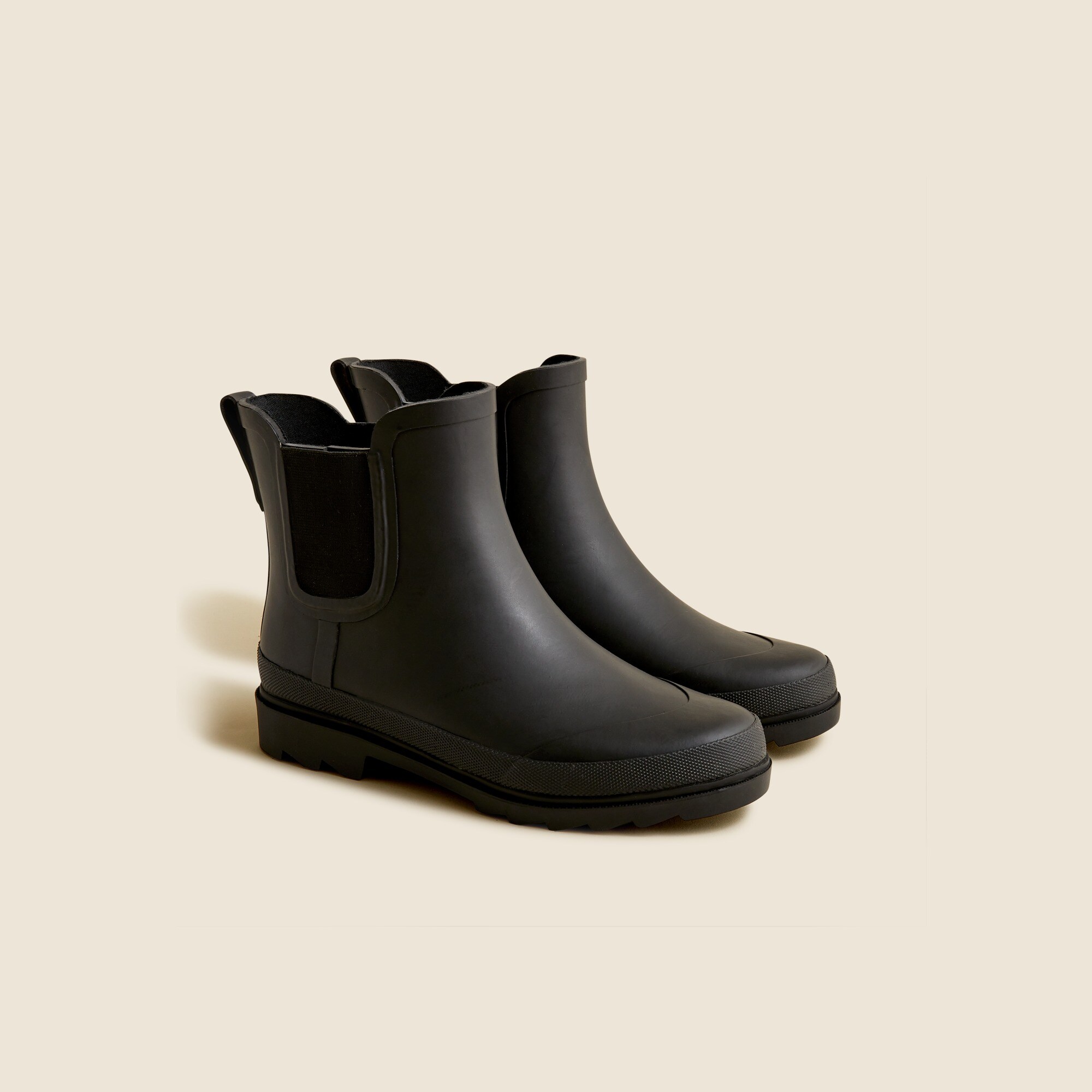 short lug-sole rain boots for women