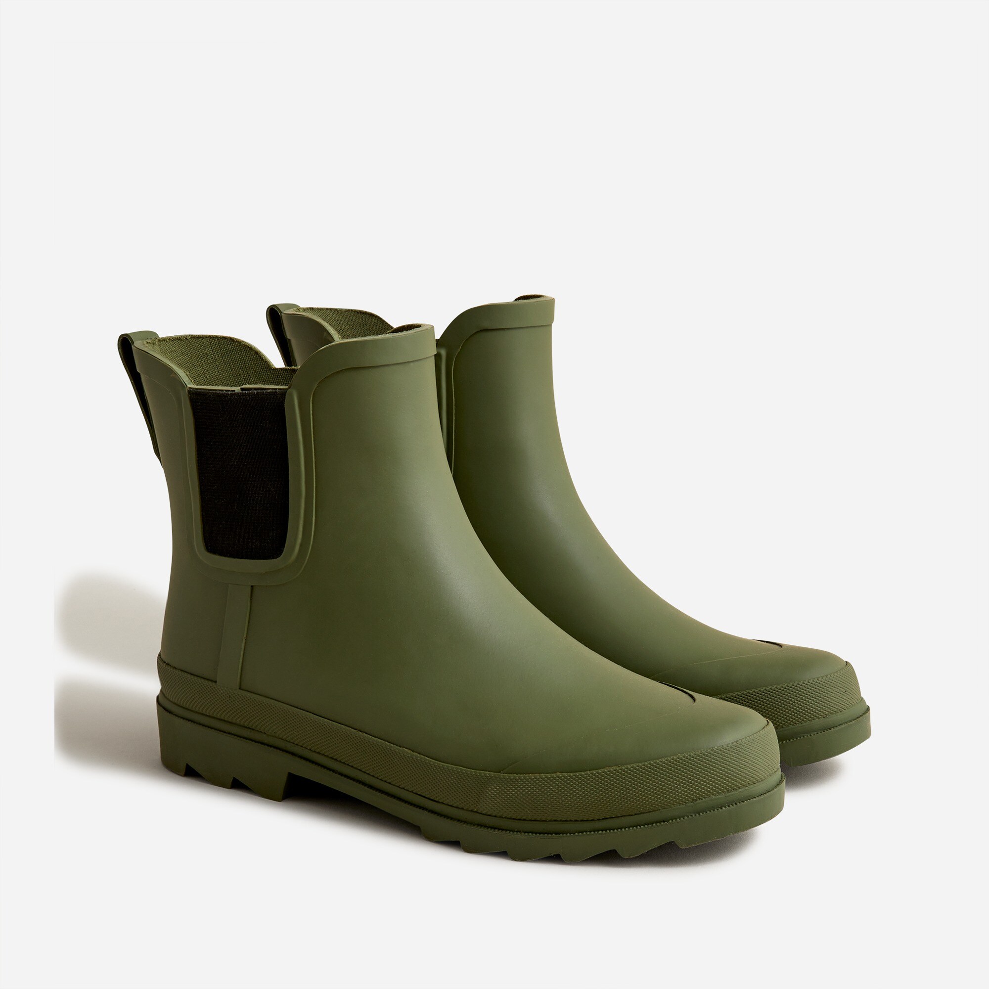 womens Short lug-sole rain boots