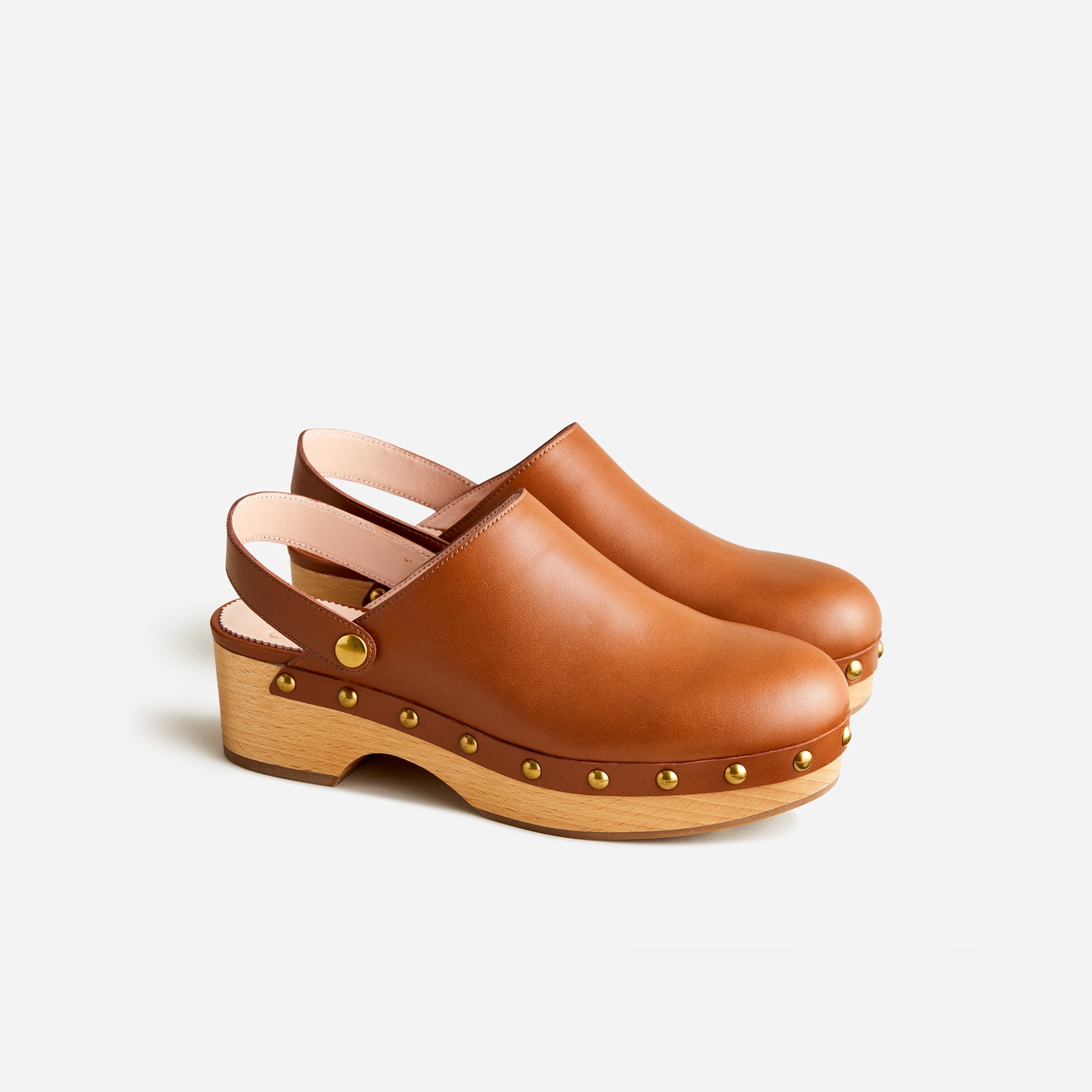 Convertible leather clogs