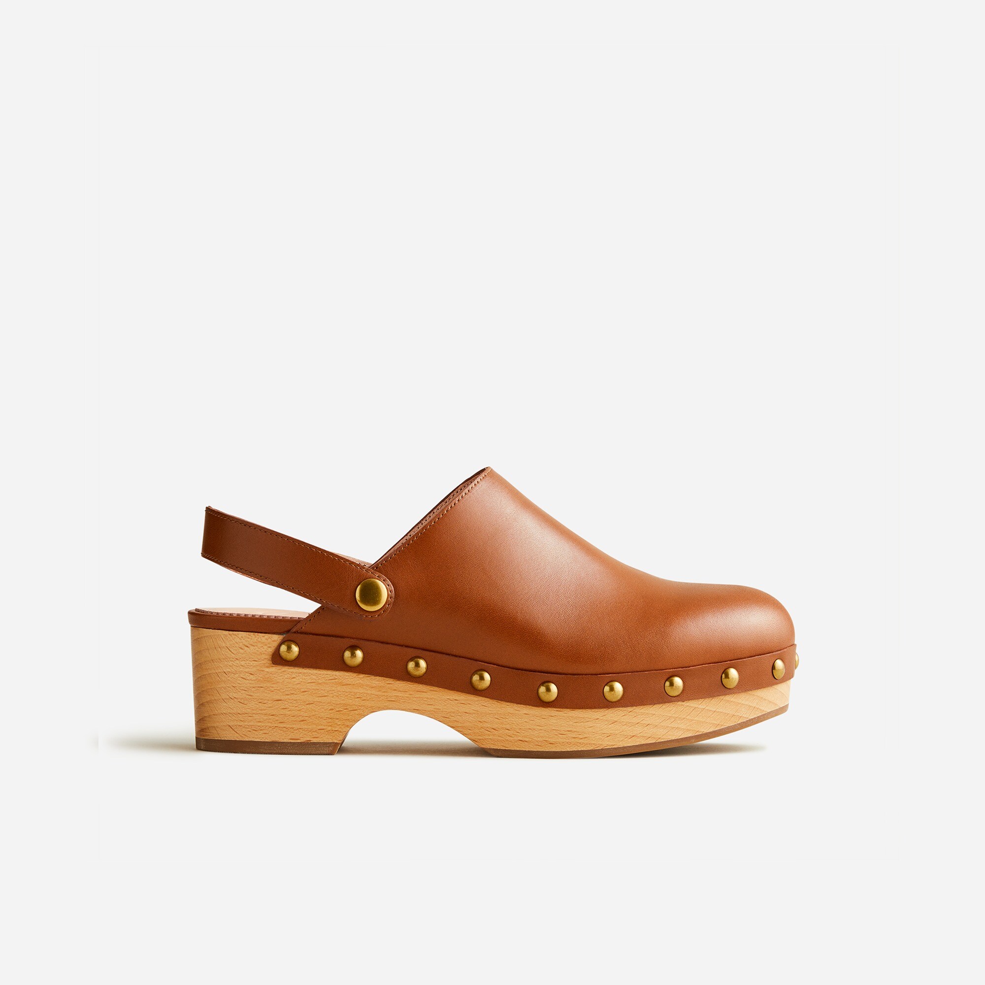 Convertible leather clogs