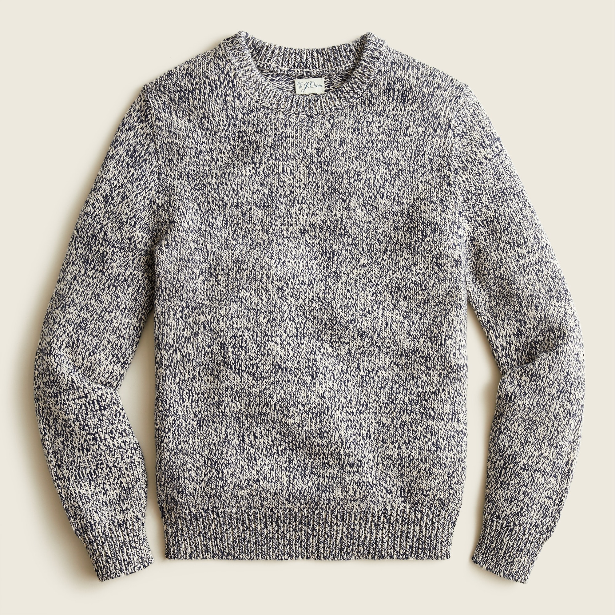 Marled black sweater clearance