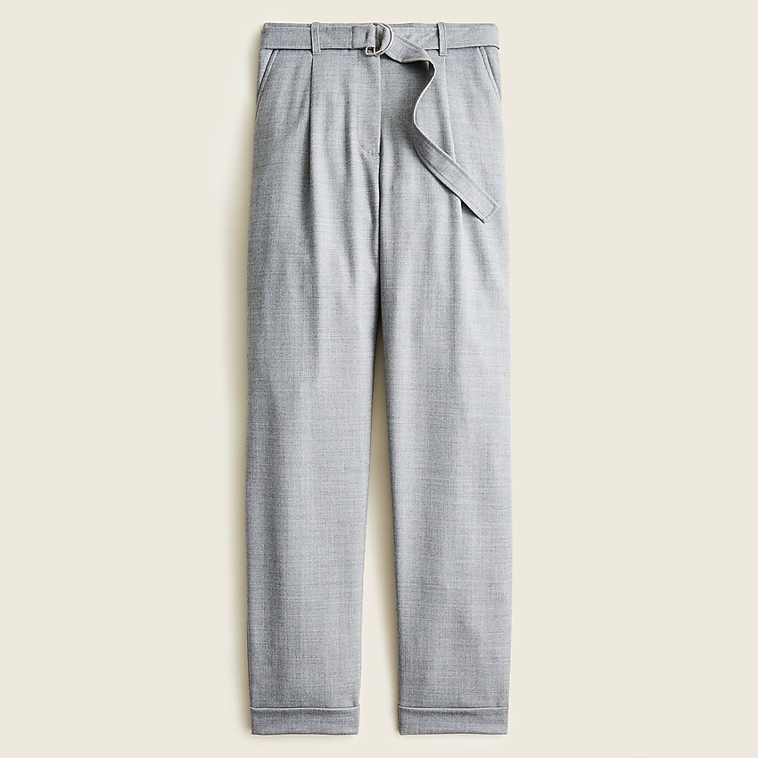 j.crew: d-ring flannel pant for women, right side, view zoomed