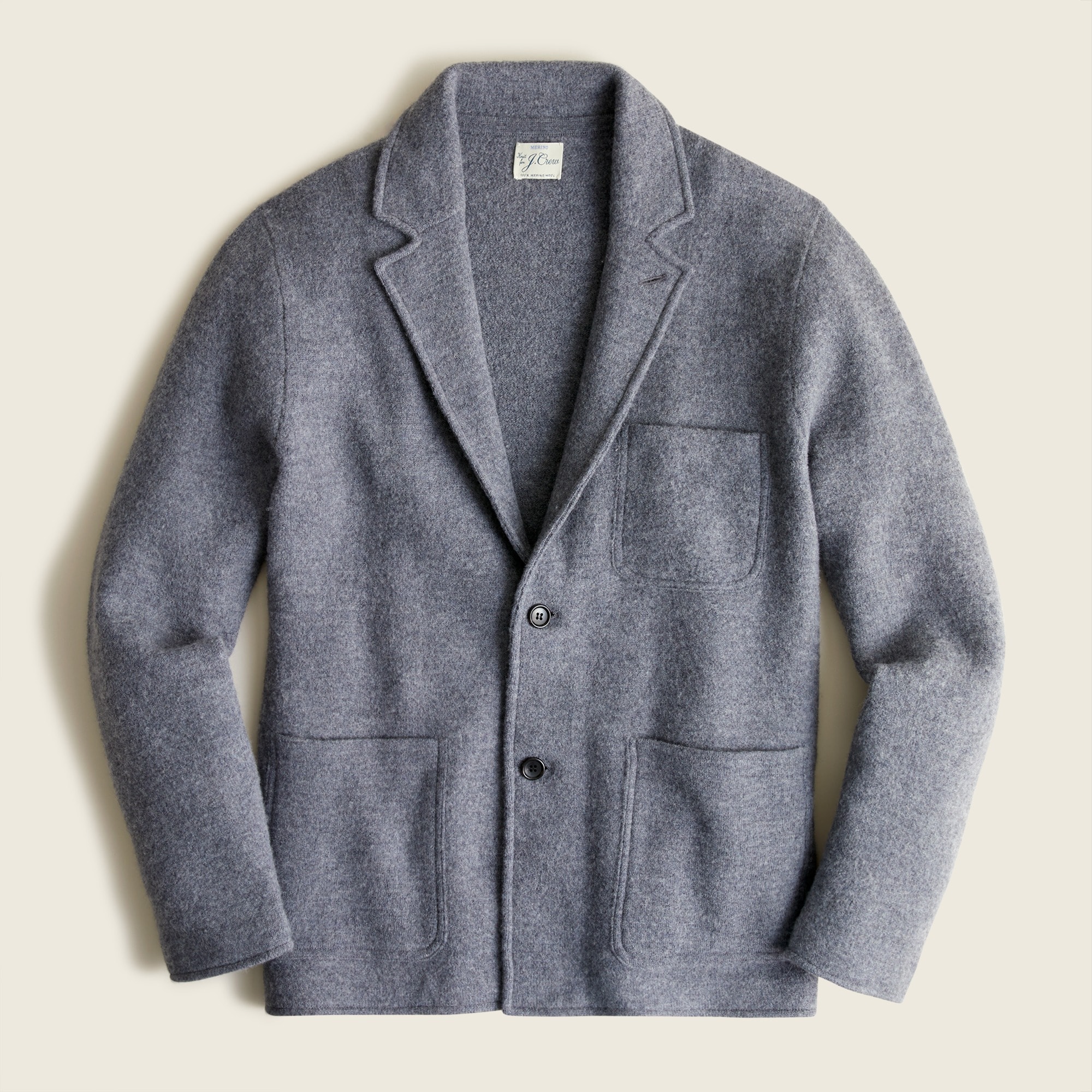 J.Crew: Boiled Merino Wool Sweater-blazer For Men