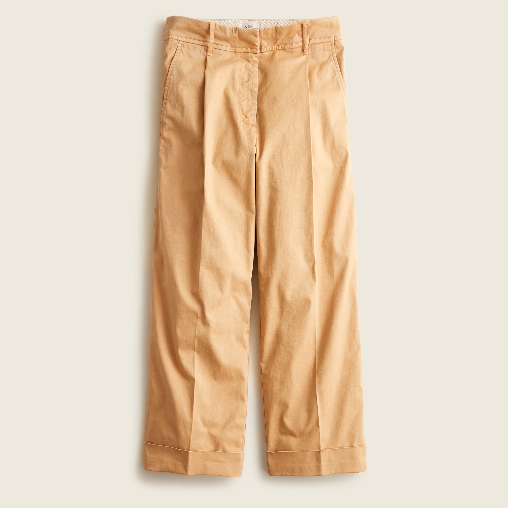 Women's Comfort Stretch Pants, Mid-Rise Wide-Leg Chino