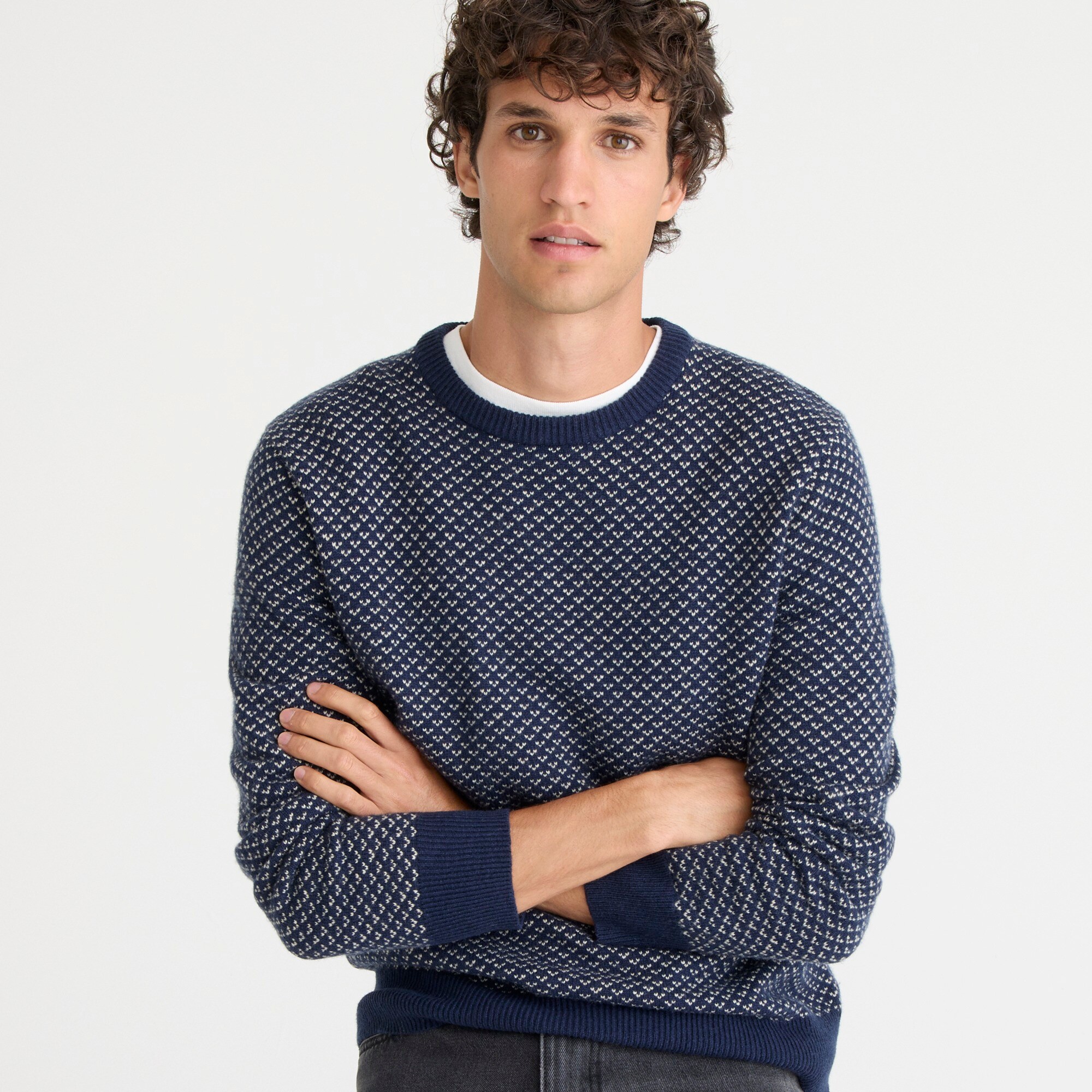 J crew birdseye sweater on sale