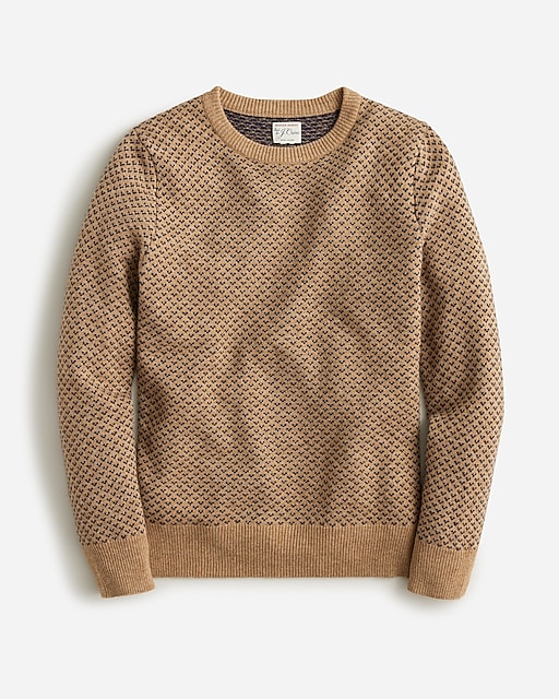  Rugged merino wool-blend bird&apos;s-eye sweater