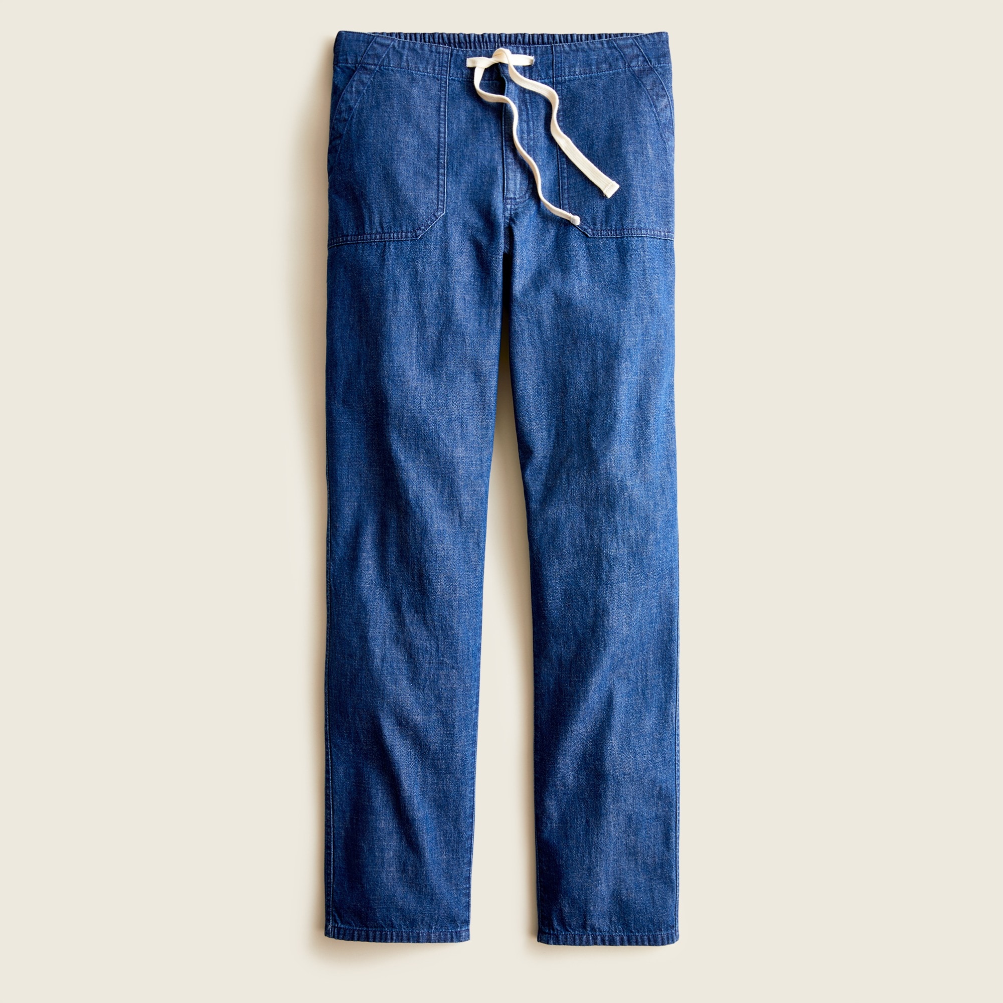 Tie-waist Denim Camp Pant For Women | J.Crew