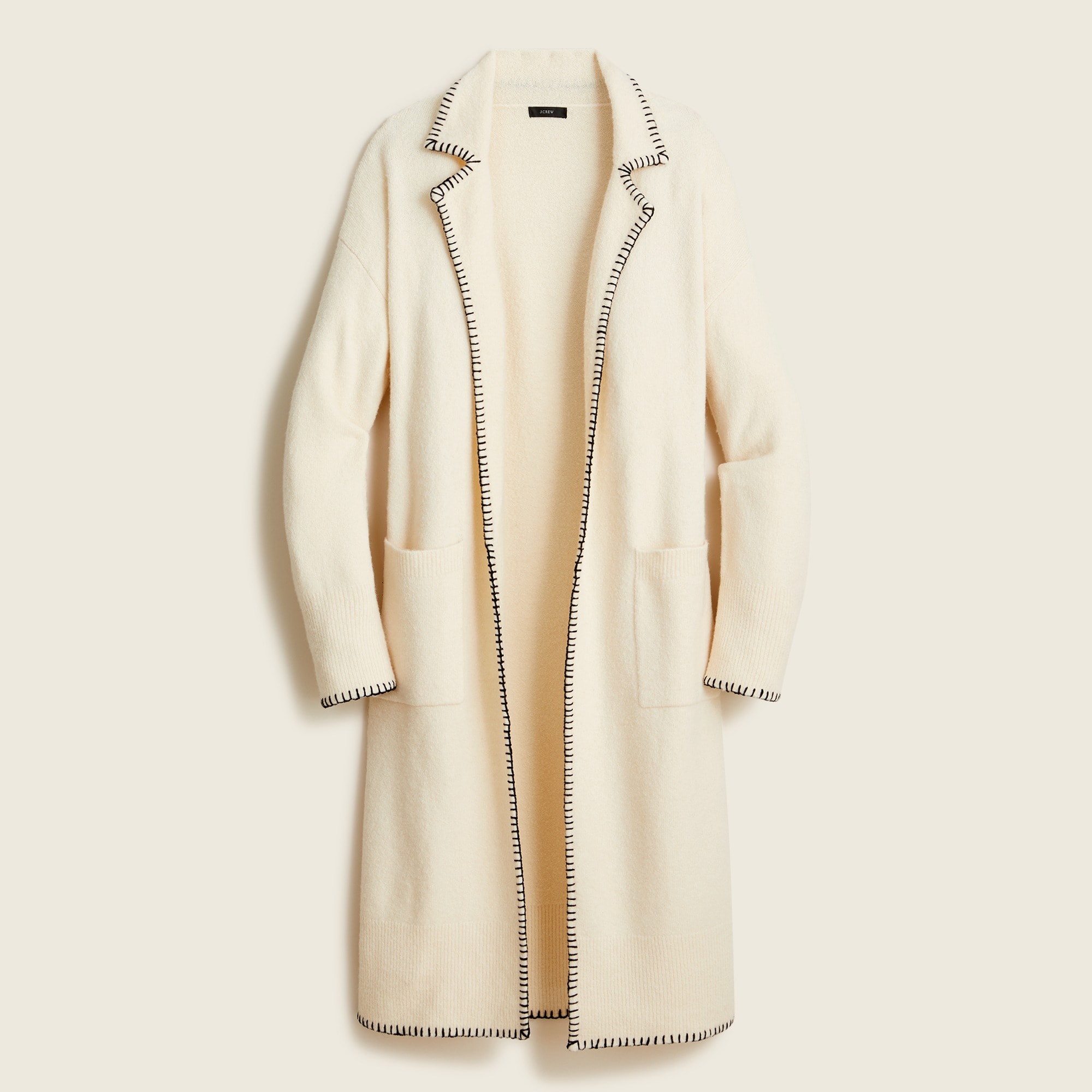 Long sweater-coat