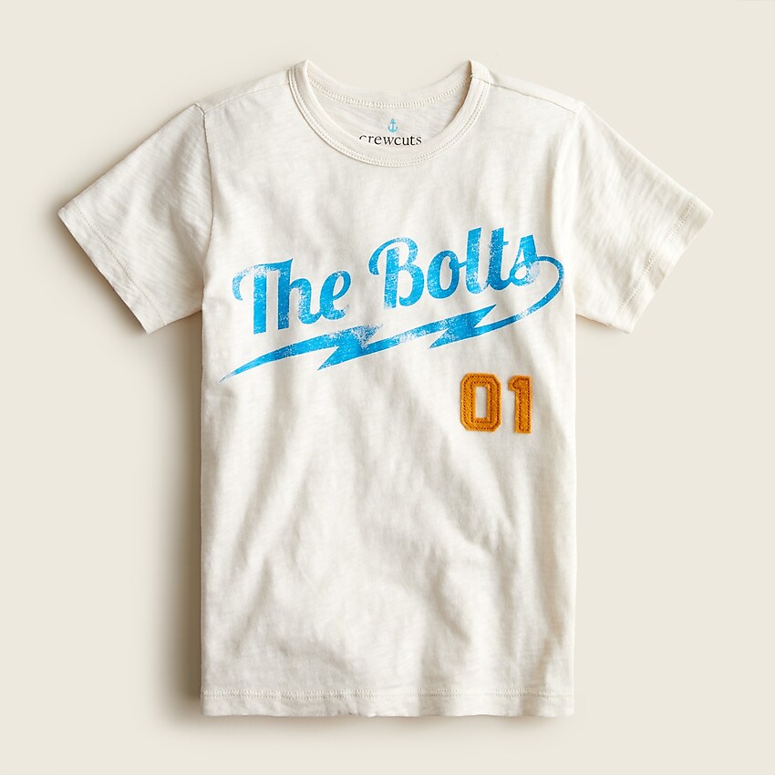 j.crew: kids' "the bolts" t-shirt for boys, right side, view zoomed