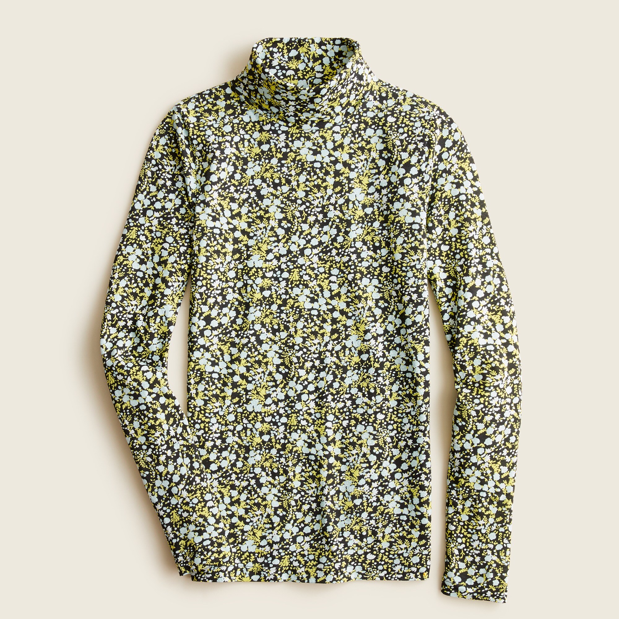 Tissue Turtleneck In Fall Garden Floral For Women | J.Crew