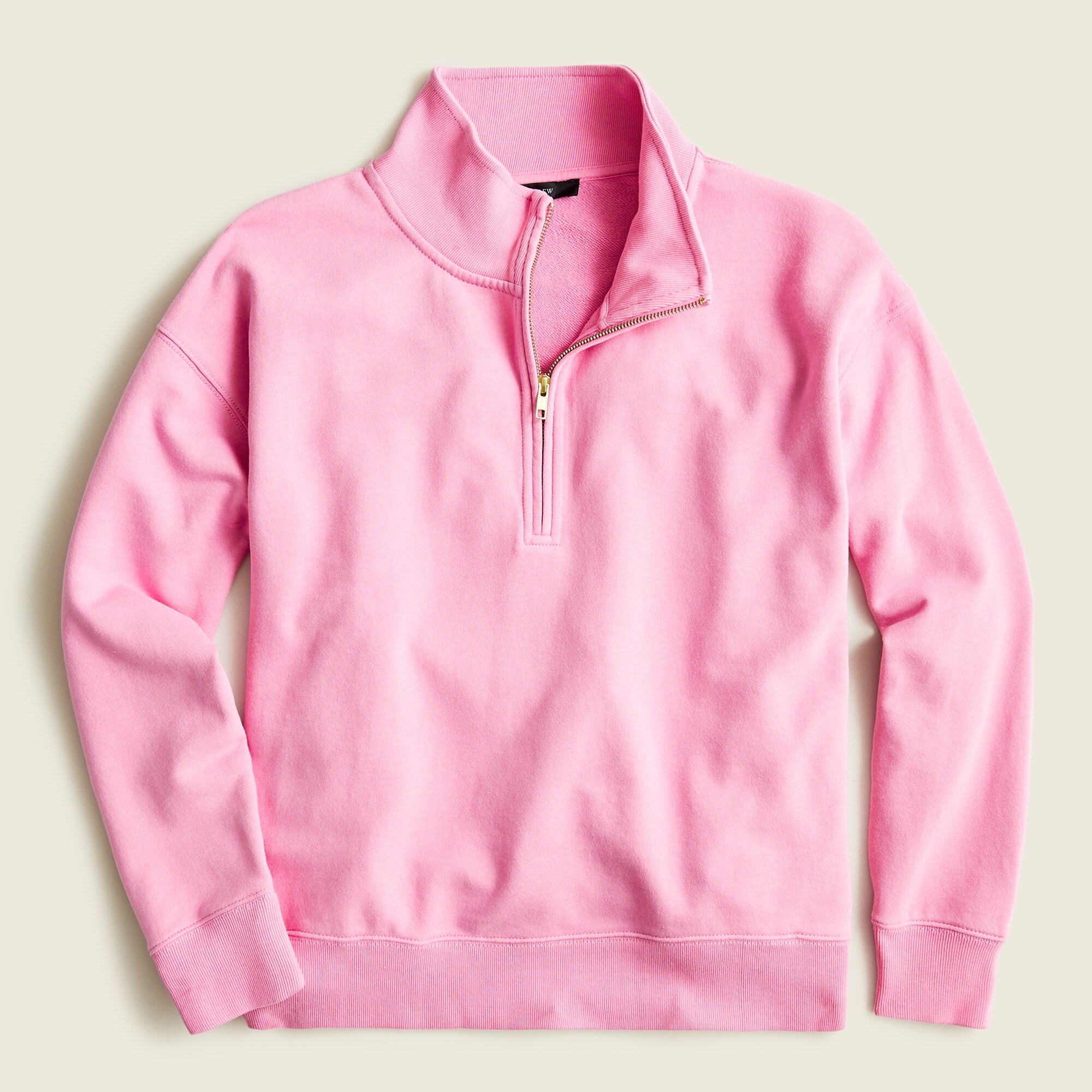 University terry half-zip sweatshirt