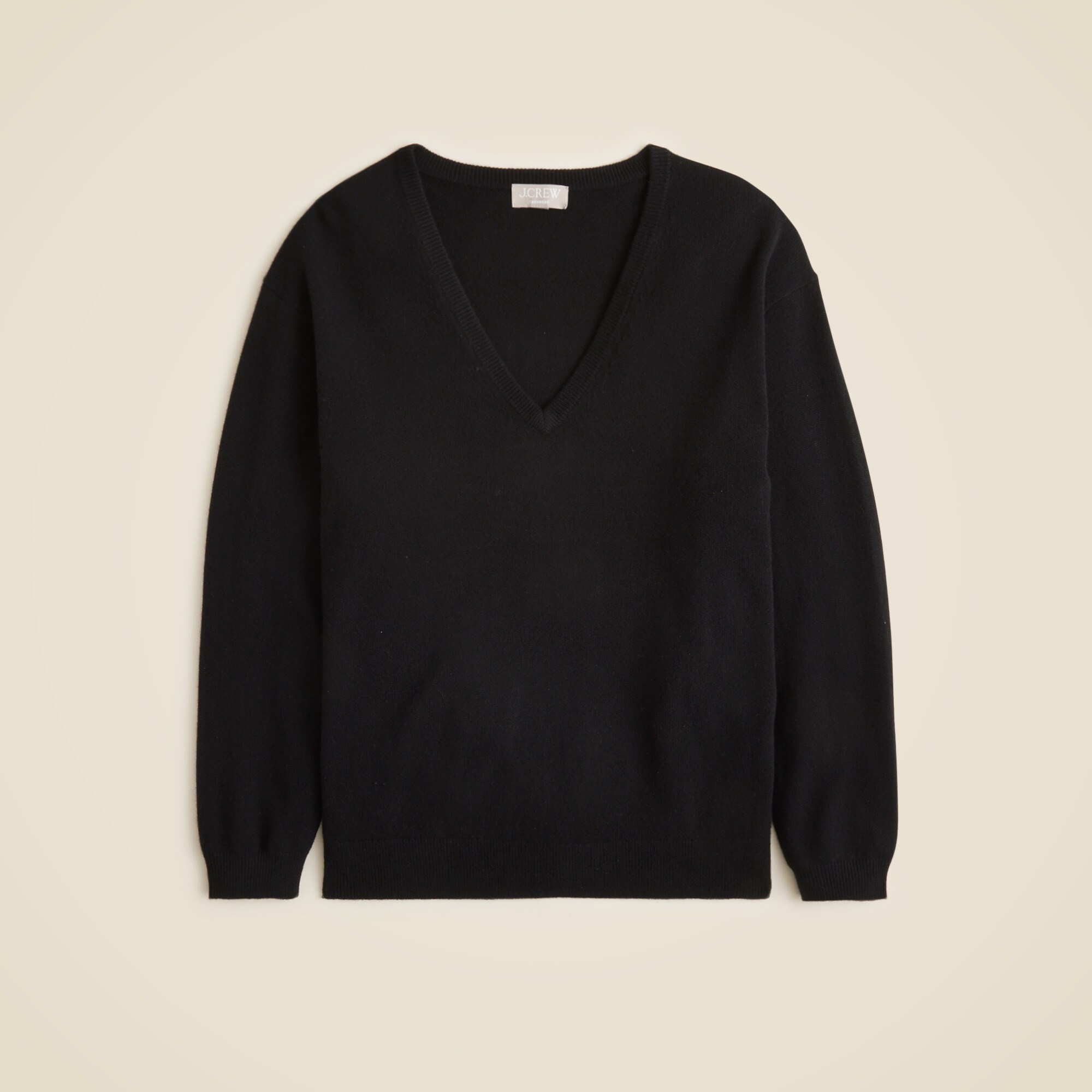 womens Cashmere relaxed V-neck sweater