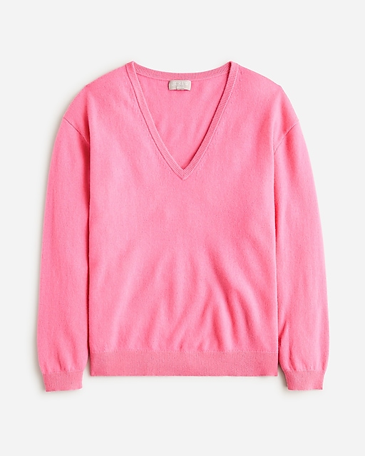 womens Cashmere relaxed V-neck sweater