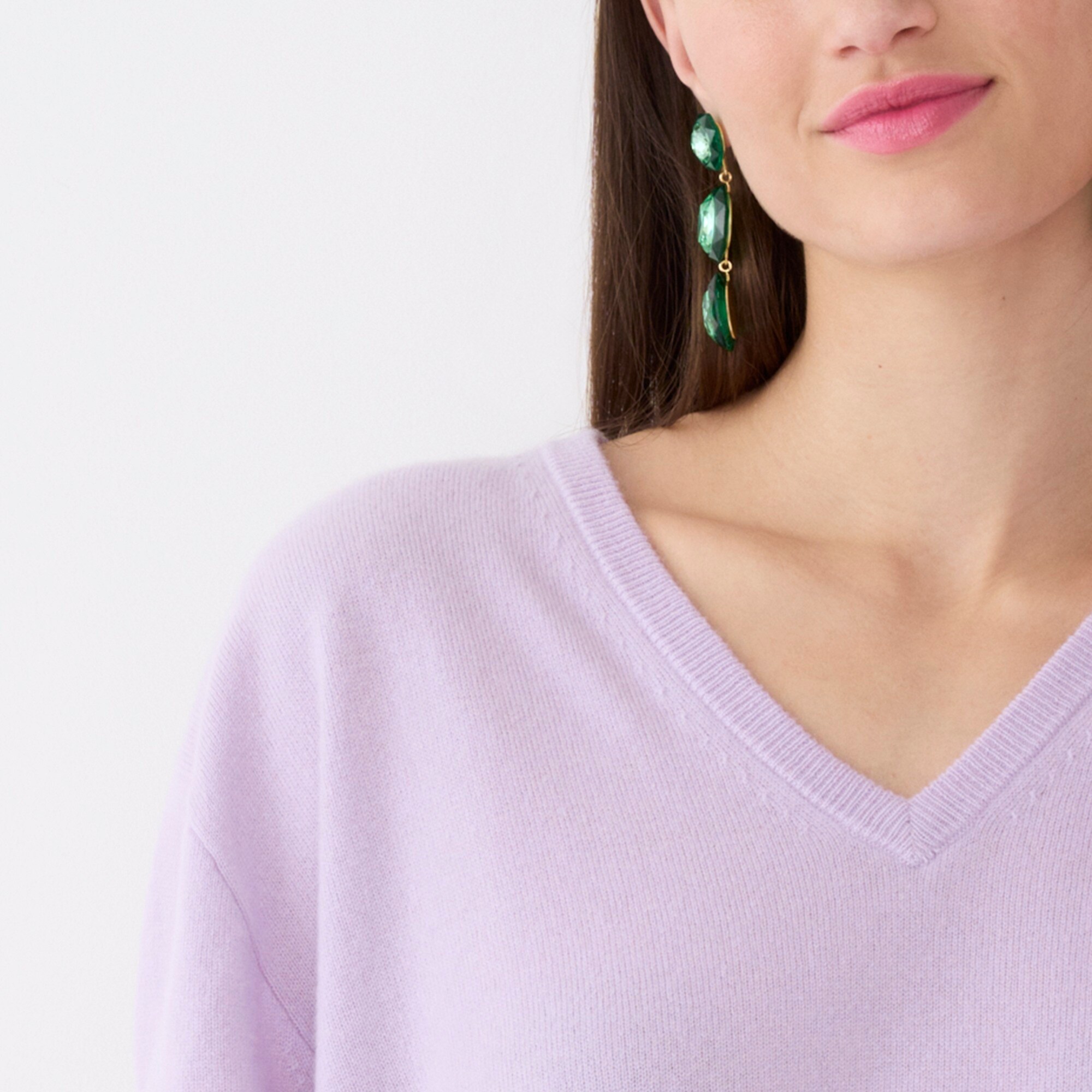 Cashmere relaxed V-neck sweater