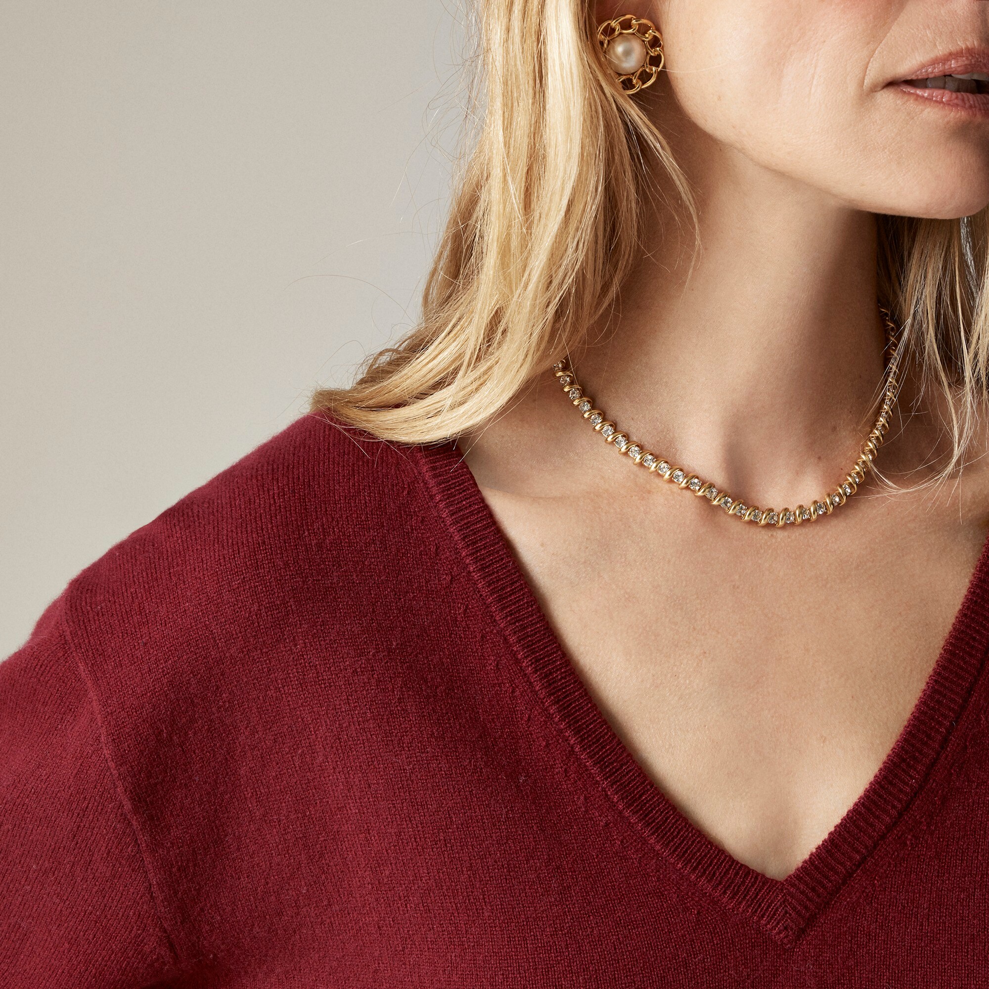 Cashmere relaxed V-neck sweater
