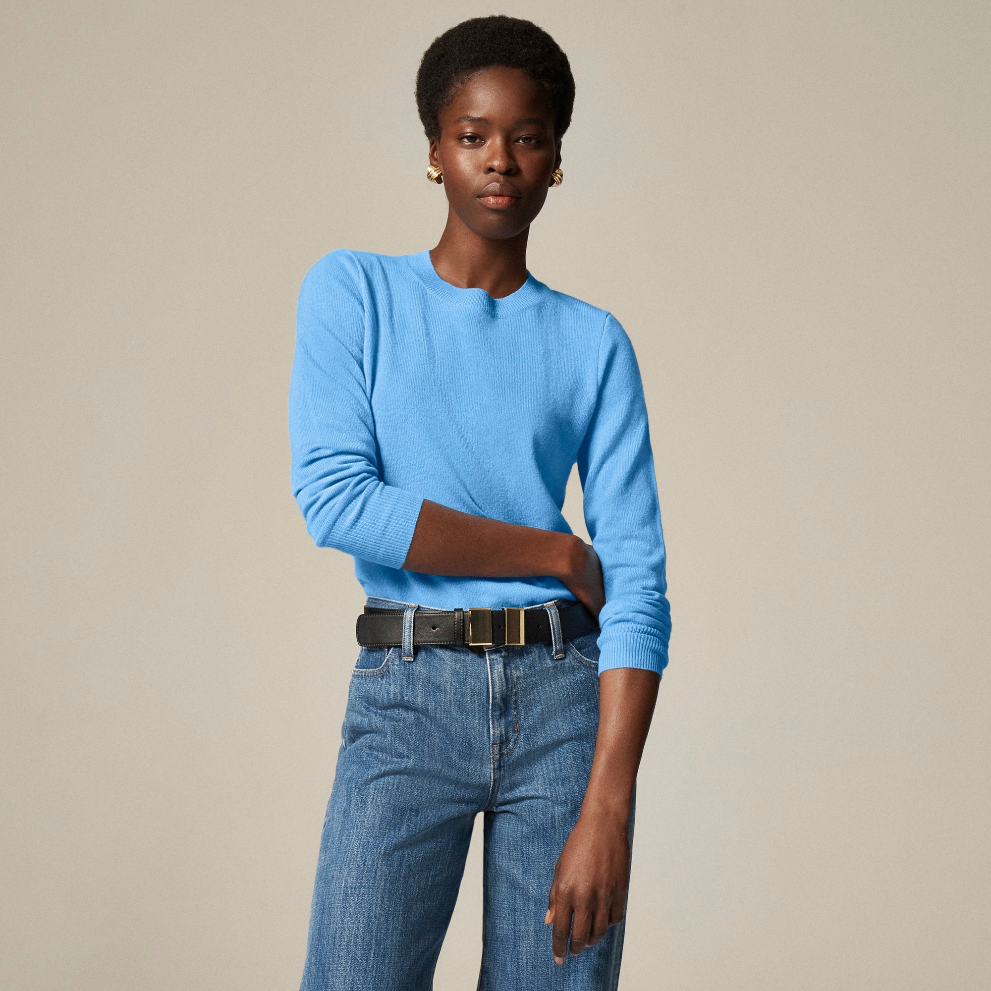 Cashmere classic-fit crewneck sweater