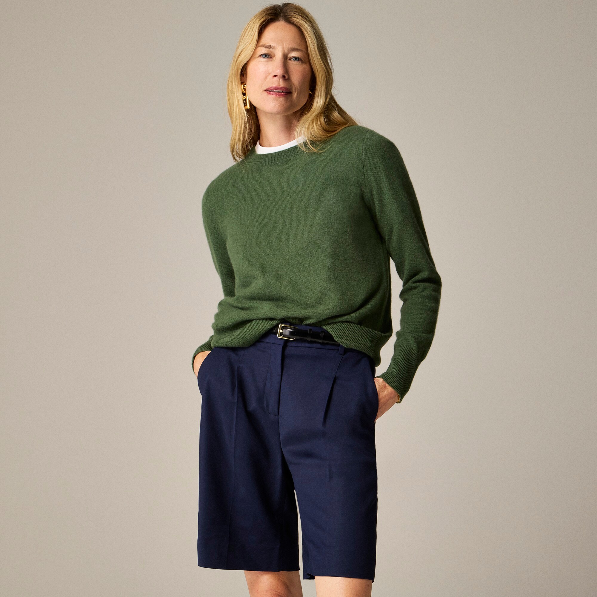  Cashmere classic-fit crewneck sweater