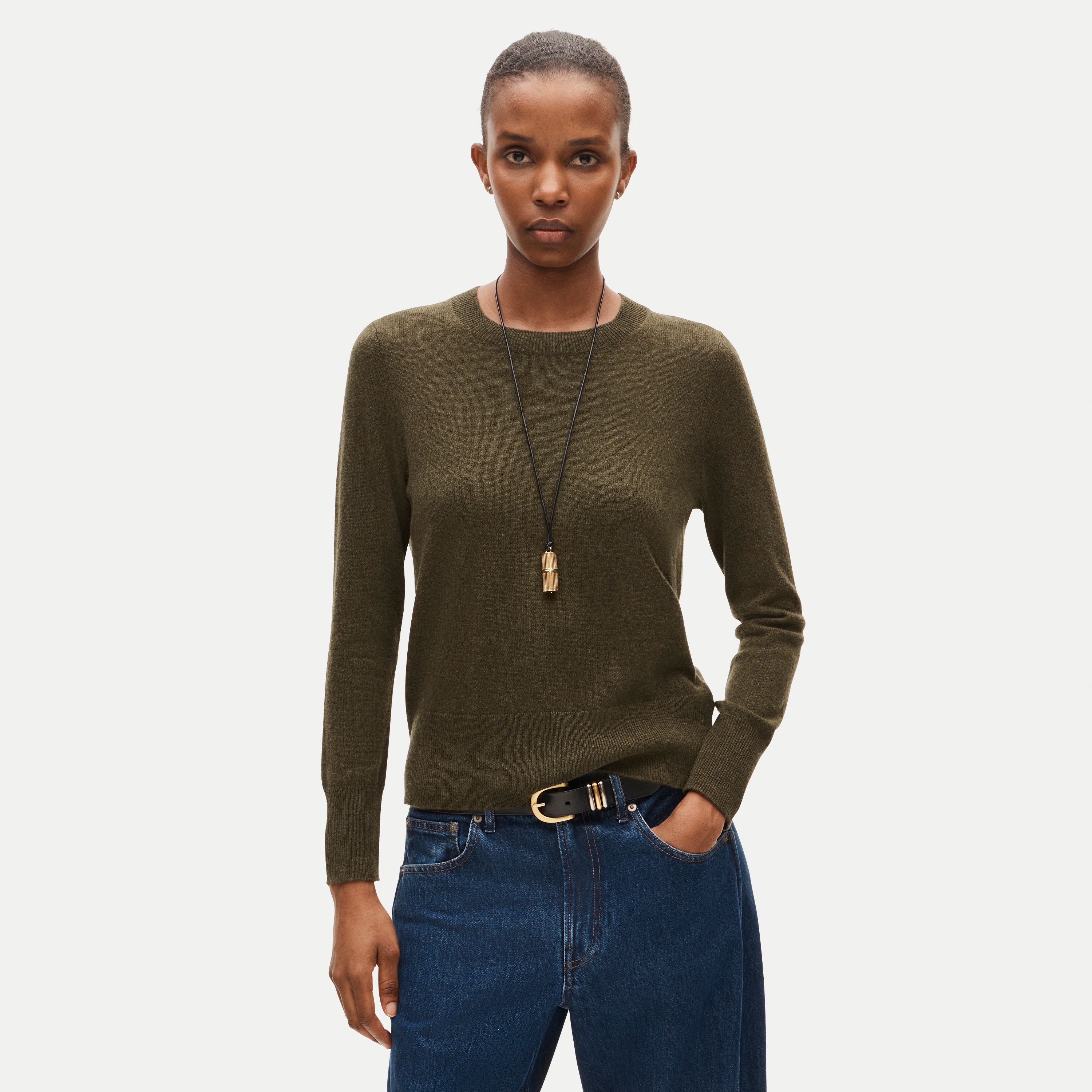 Cashmere classic-fit crewneck sweater