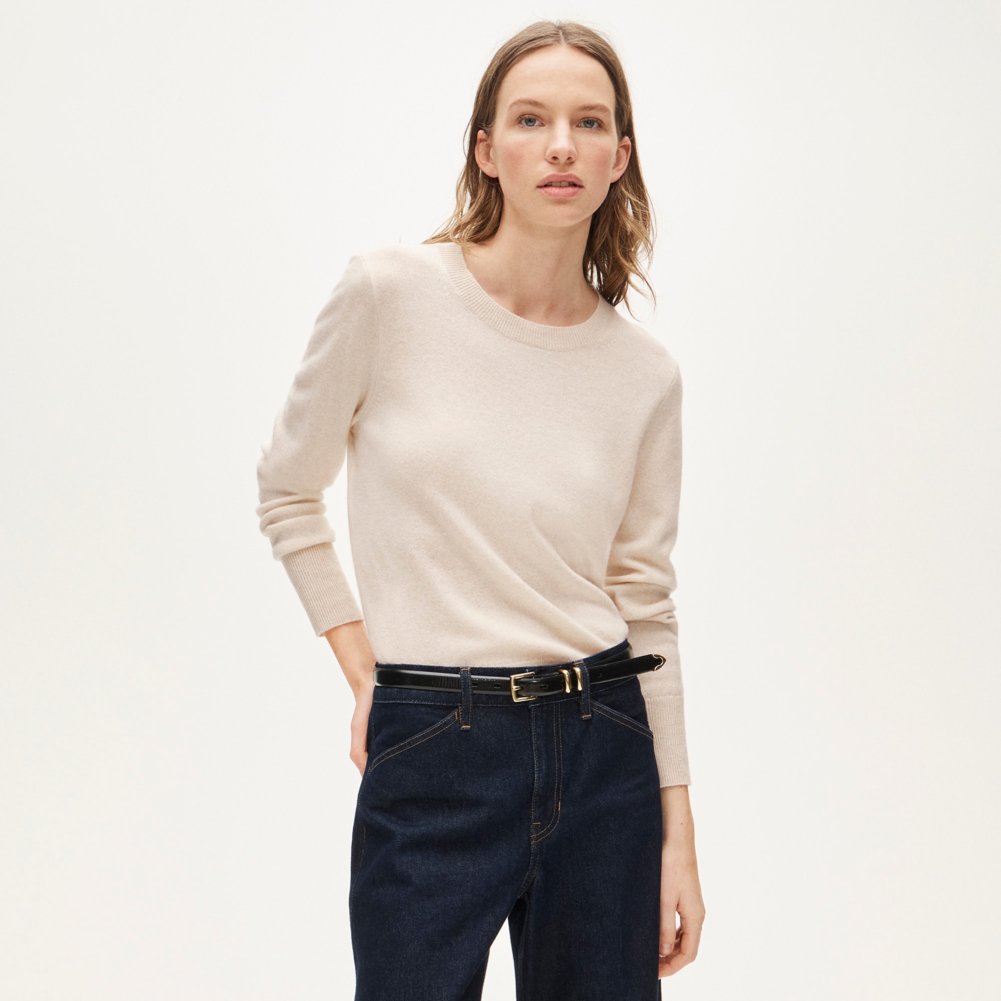  Cashmere classic-fit crewneck sweater