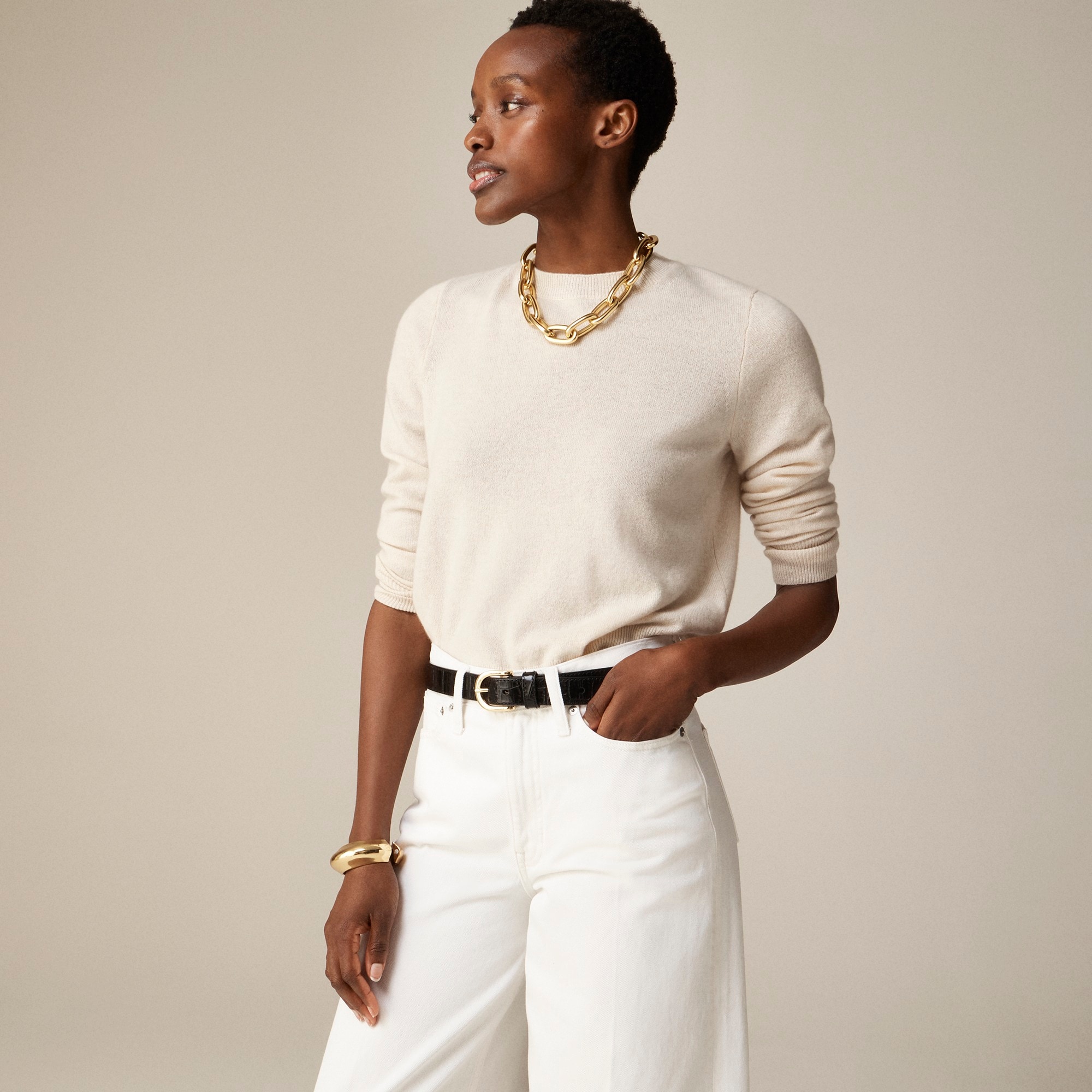 J.Crew: Cashmere Classic-fit Crewneck Sweater For Women