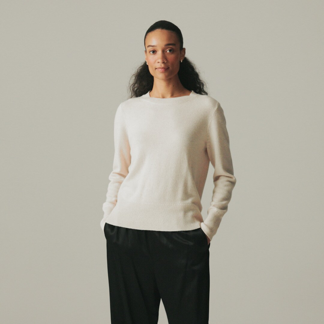 Cashmere classic-fit crewneck sweater