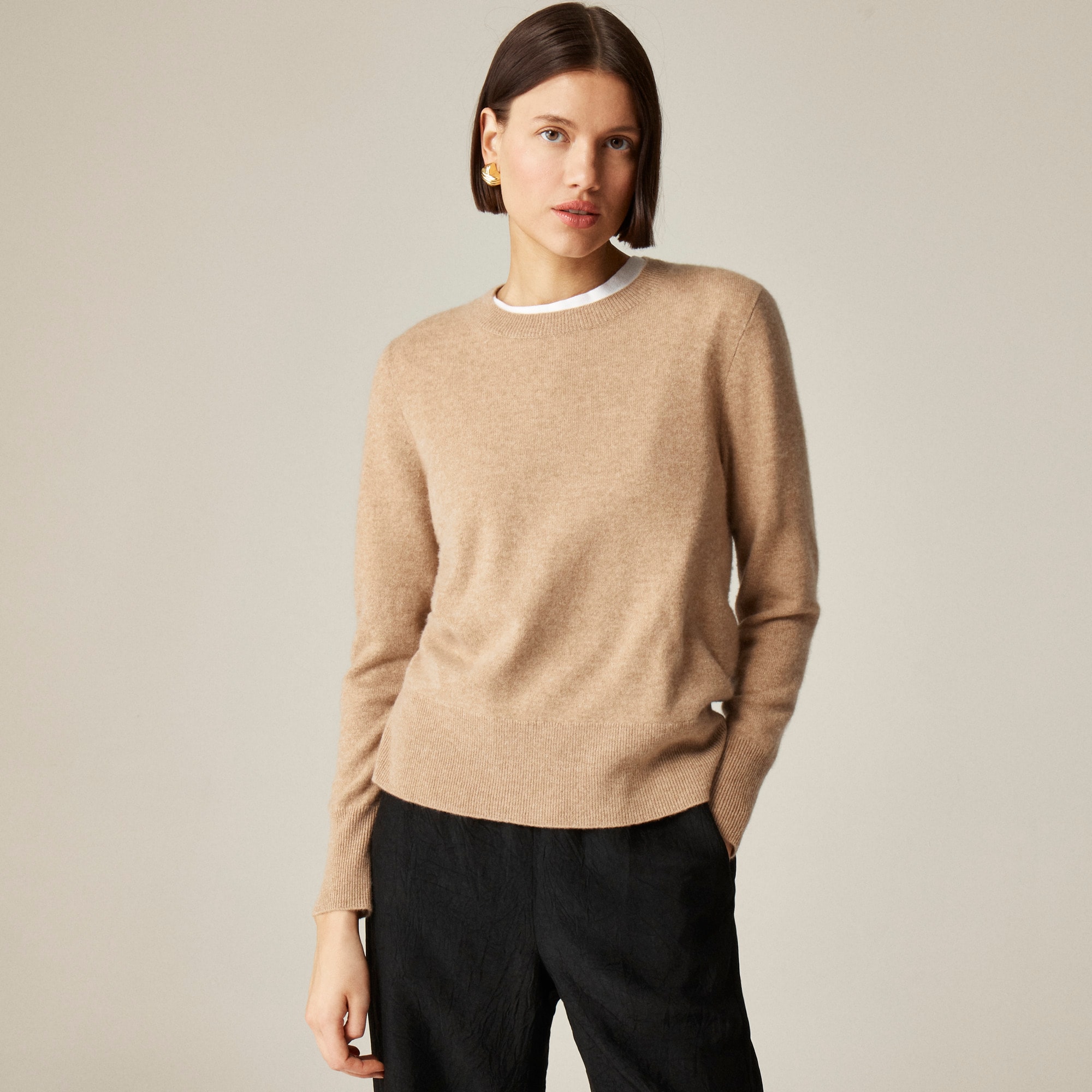 womens Cashmere classic-fit crewneck sweater