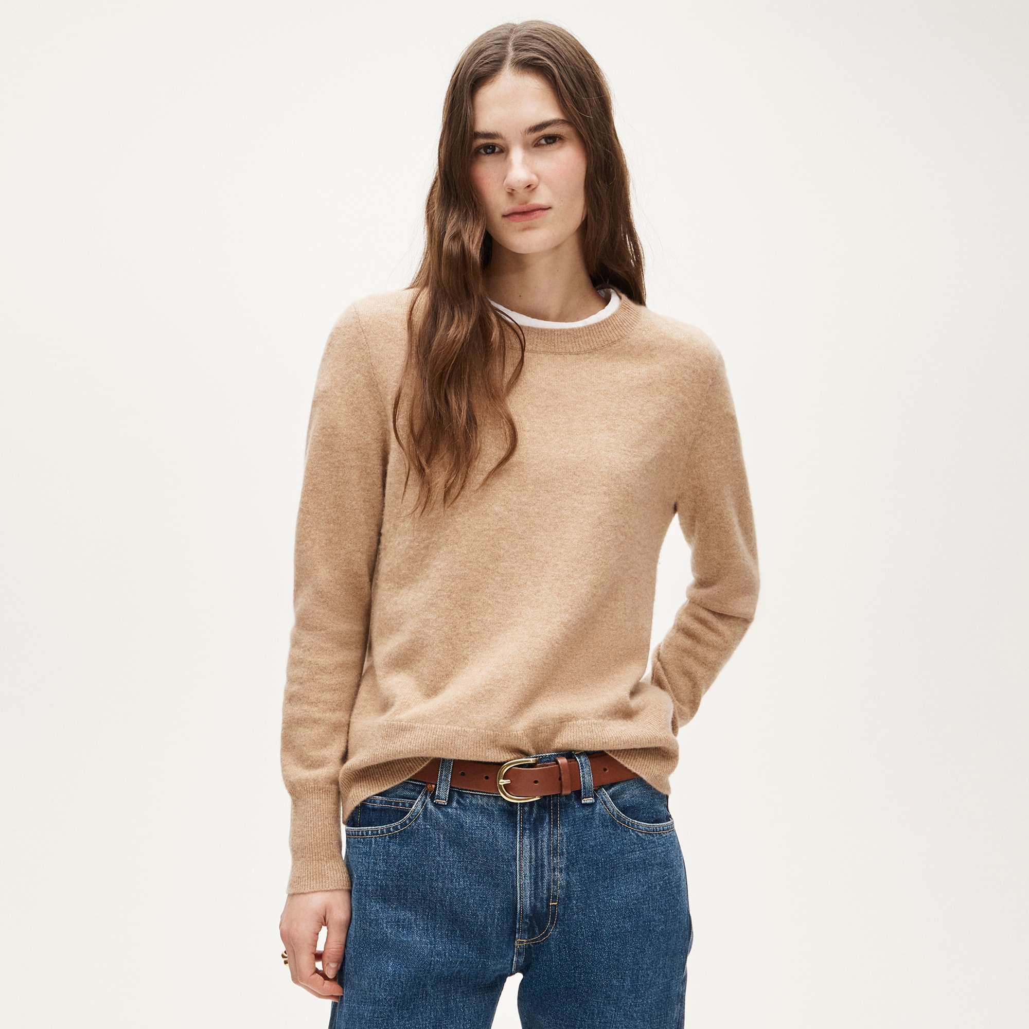 Cashmere Classic-fit Crewneck Sweater For Women