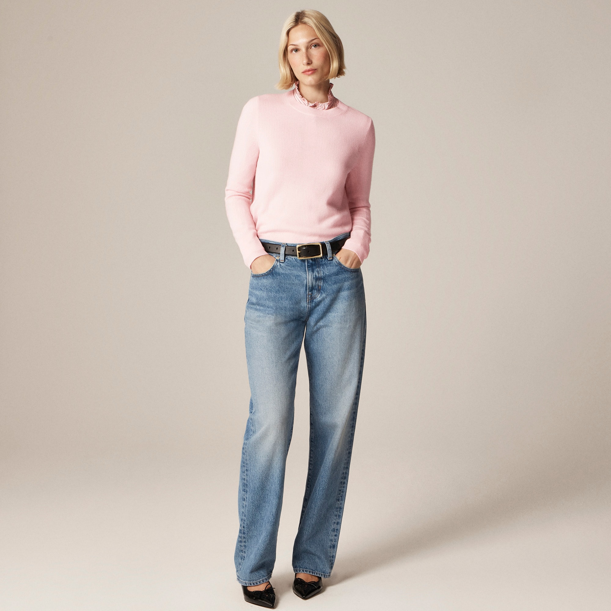 Cashmere classic-fit crewneck sweater