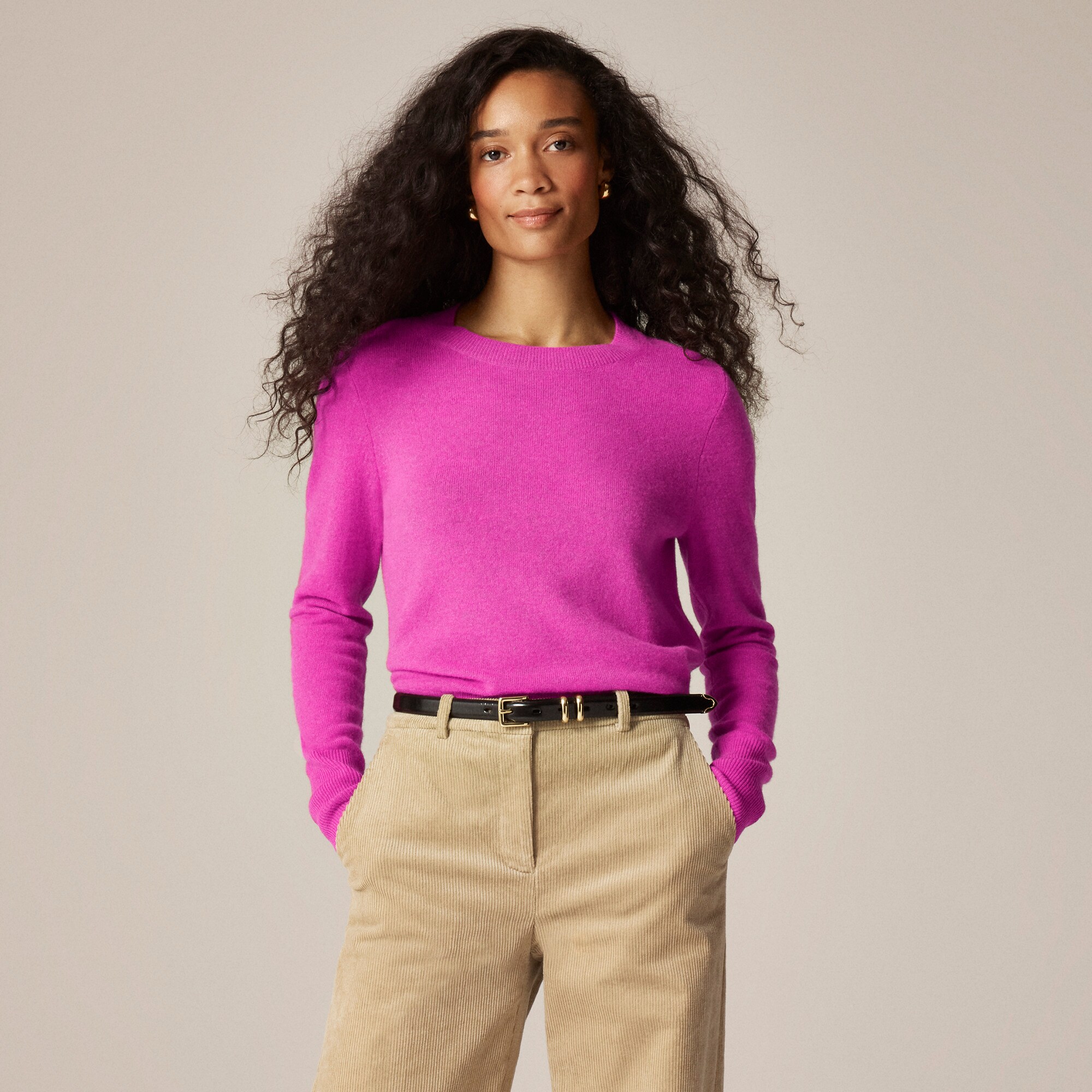  Cashmere classic-fit crewneck sweater