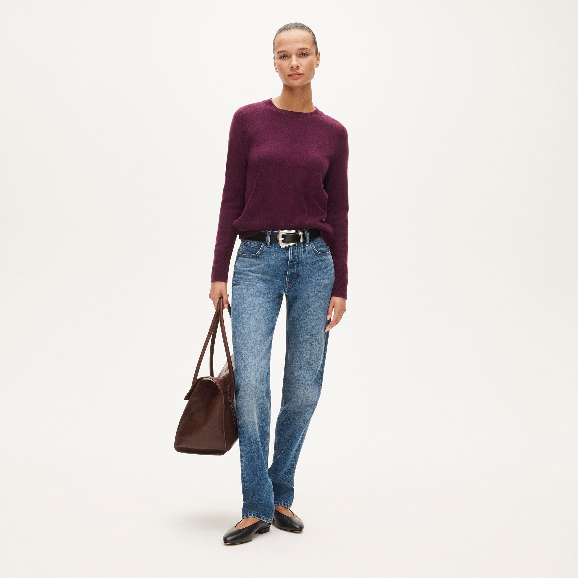 Cashmere classic-fit crewneck sweater - image 3
