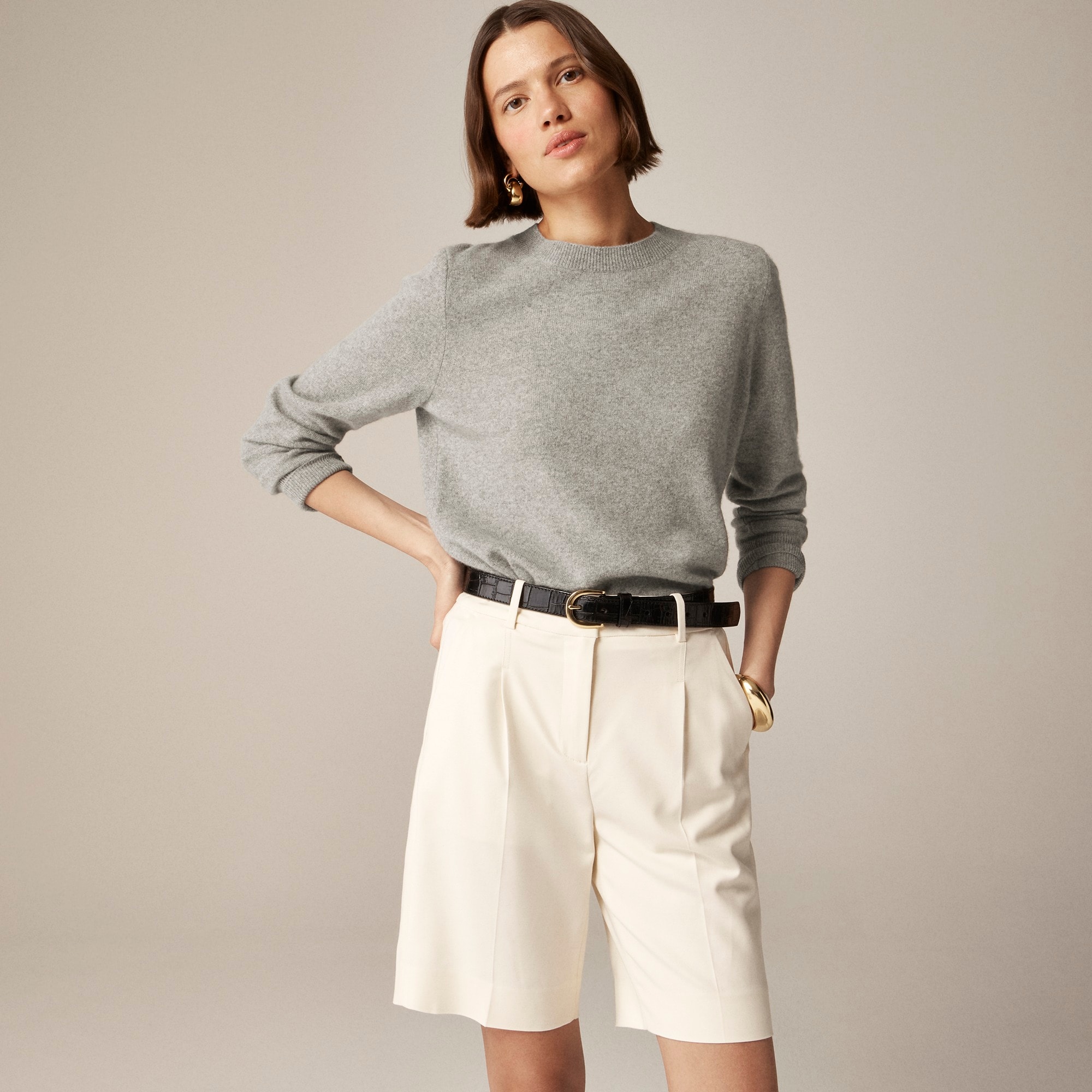 womens Cashmere classic-fit crewneck sweater