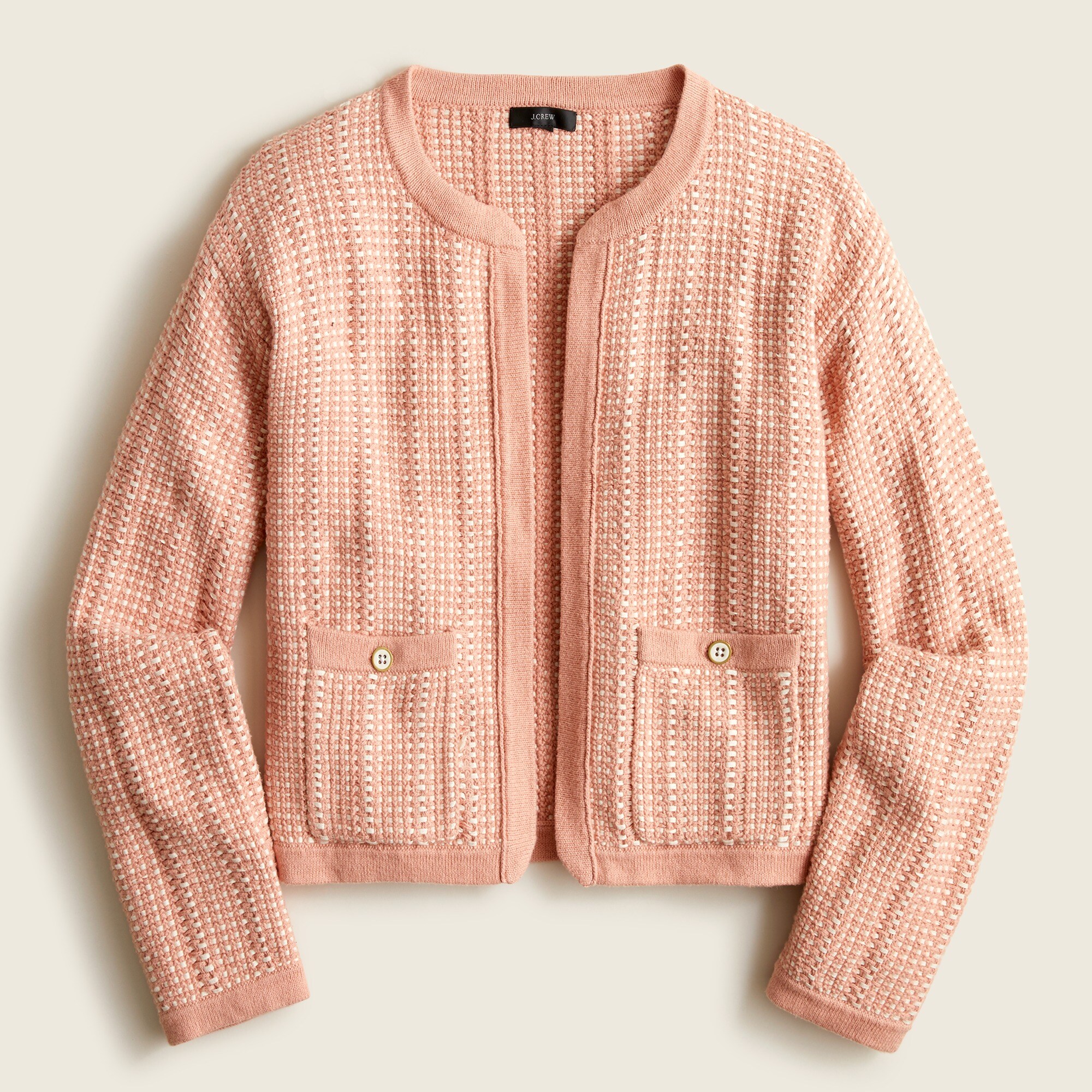 Open-front cardigan sweater