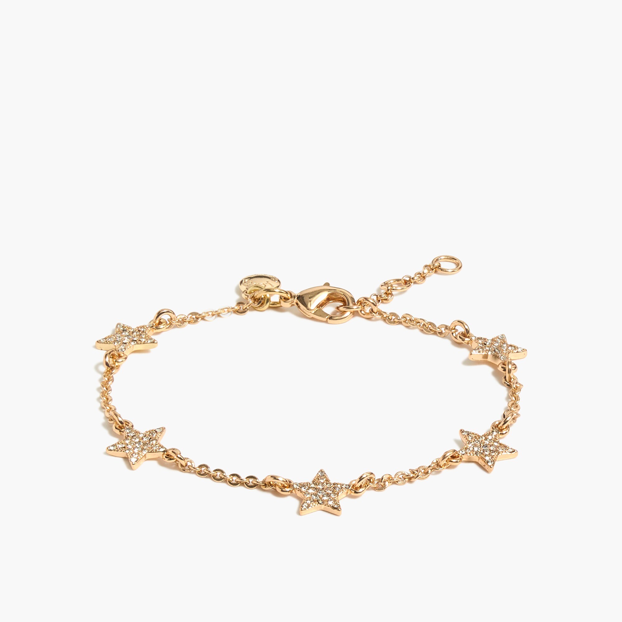 Floating pavé crystal stars bracelet