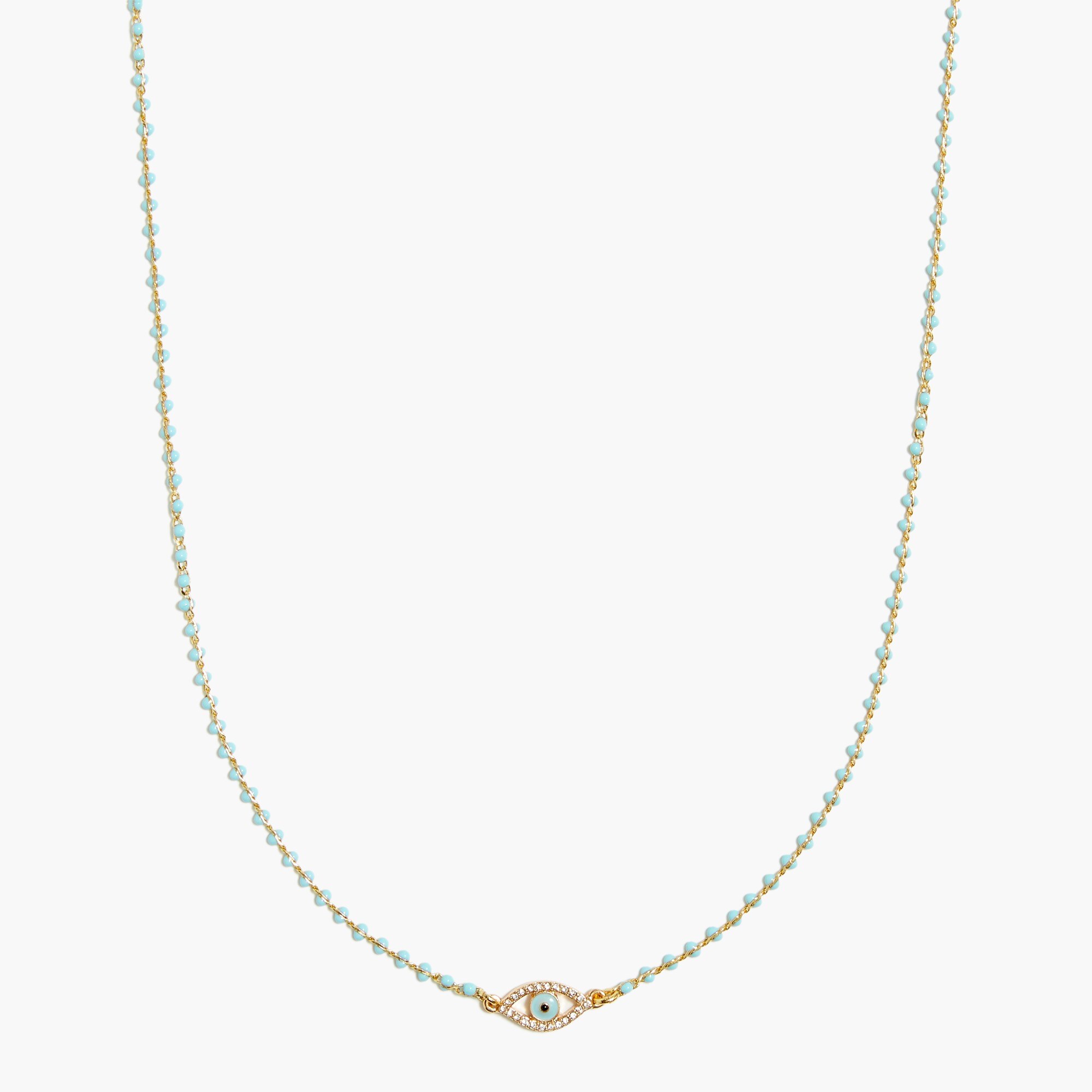 Beads and chain choker necklace