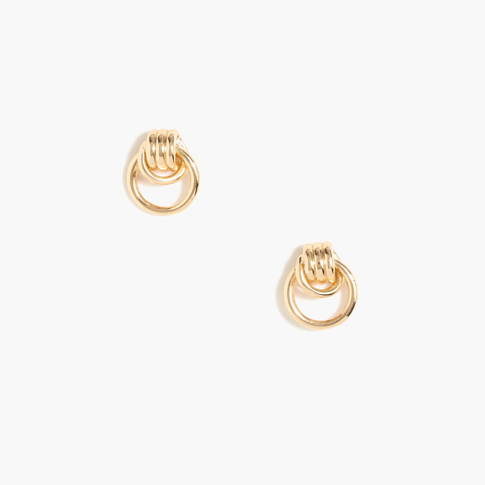 Twisted rings hoop earrings