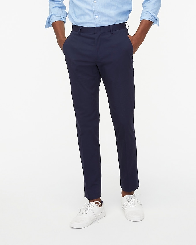 factory: stretch suit pant in flex chino for men, right side, view zoomed