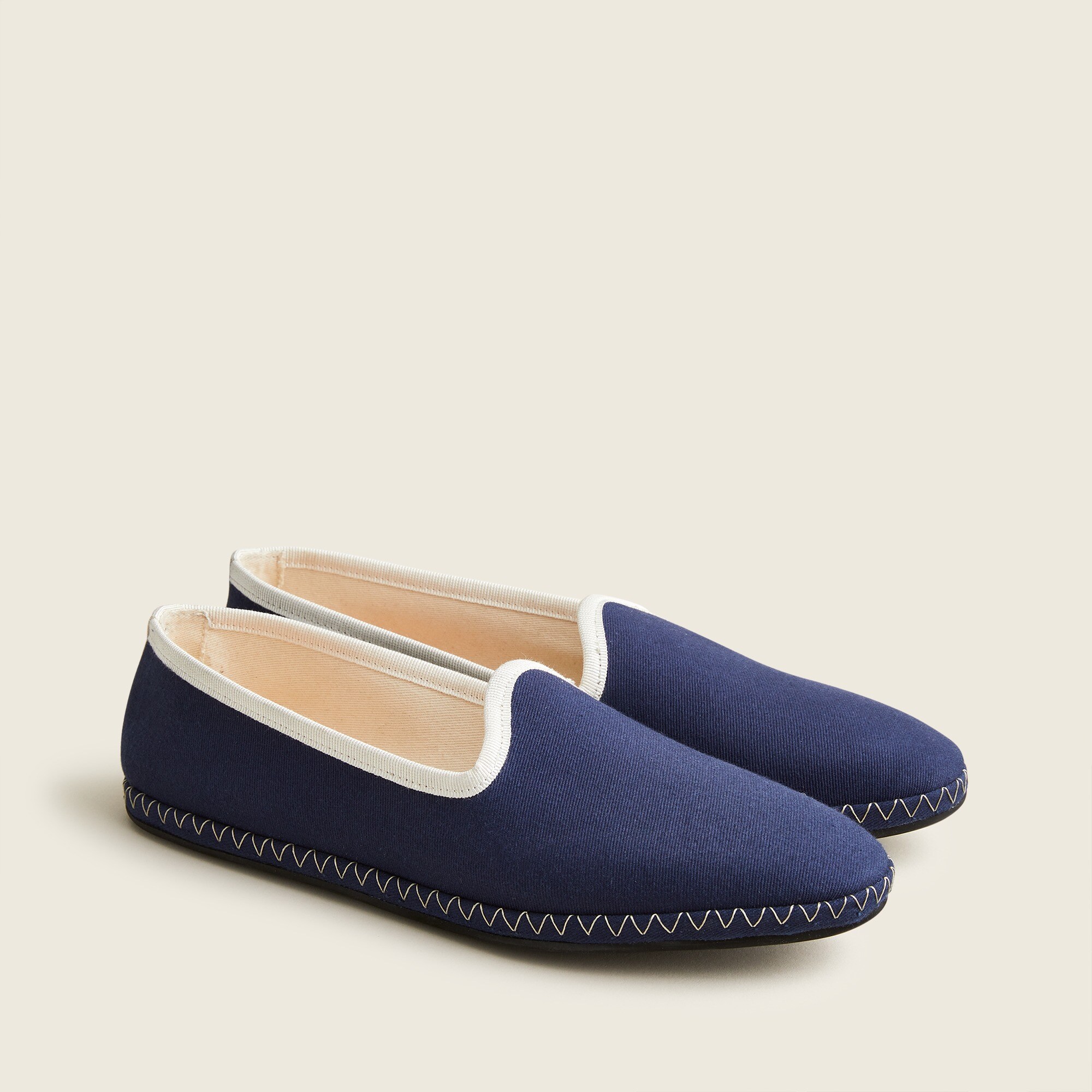 Contrast tipped venetian loafers