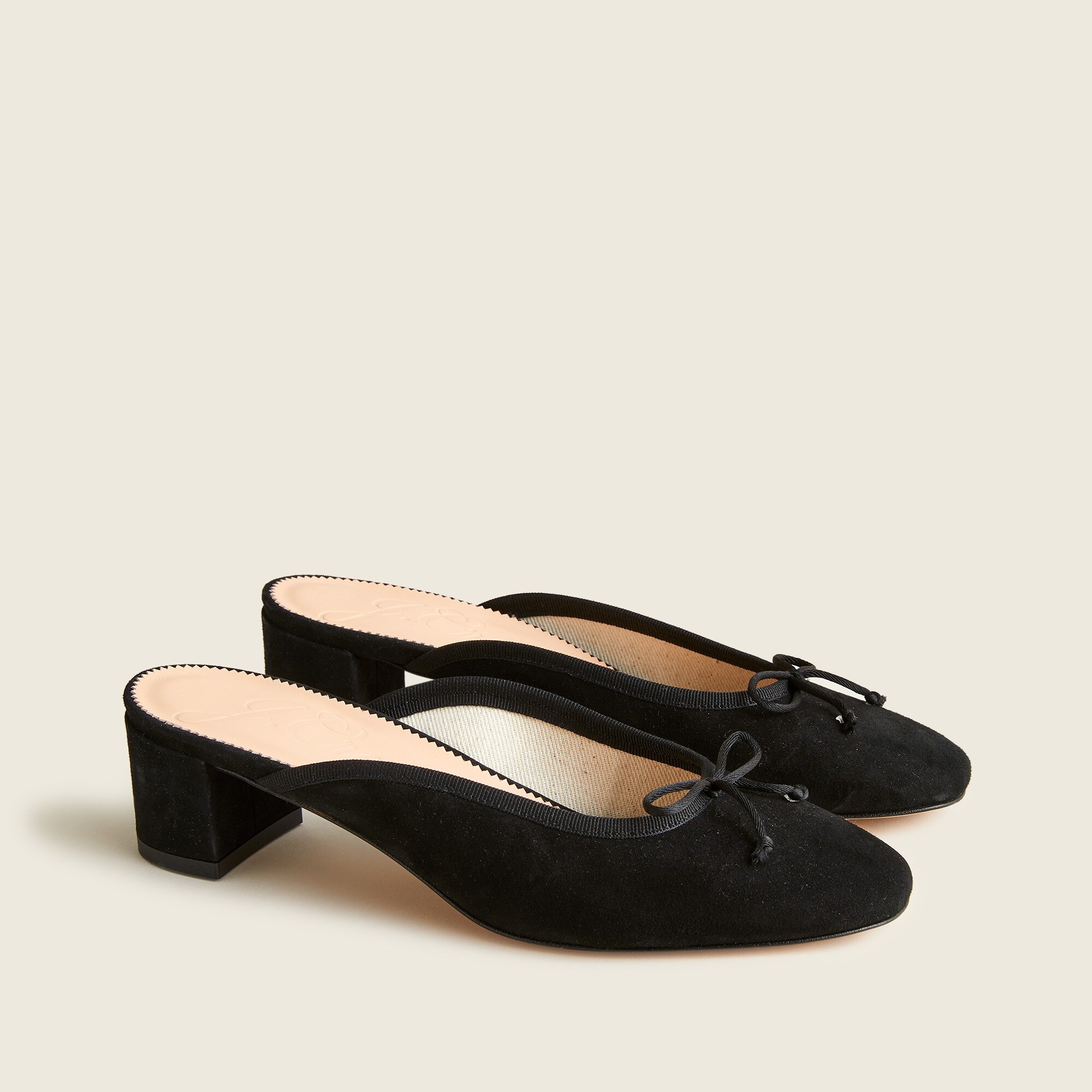 Mule shoes block heel best sale