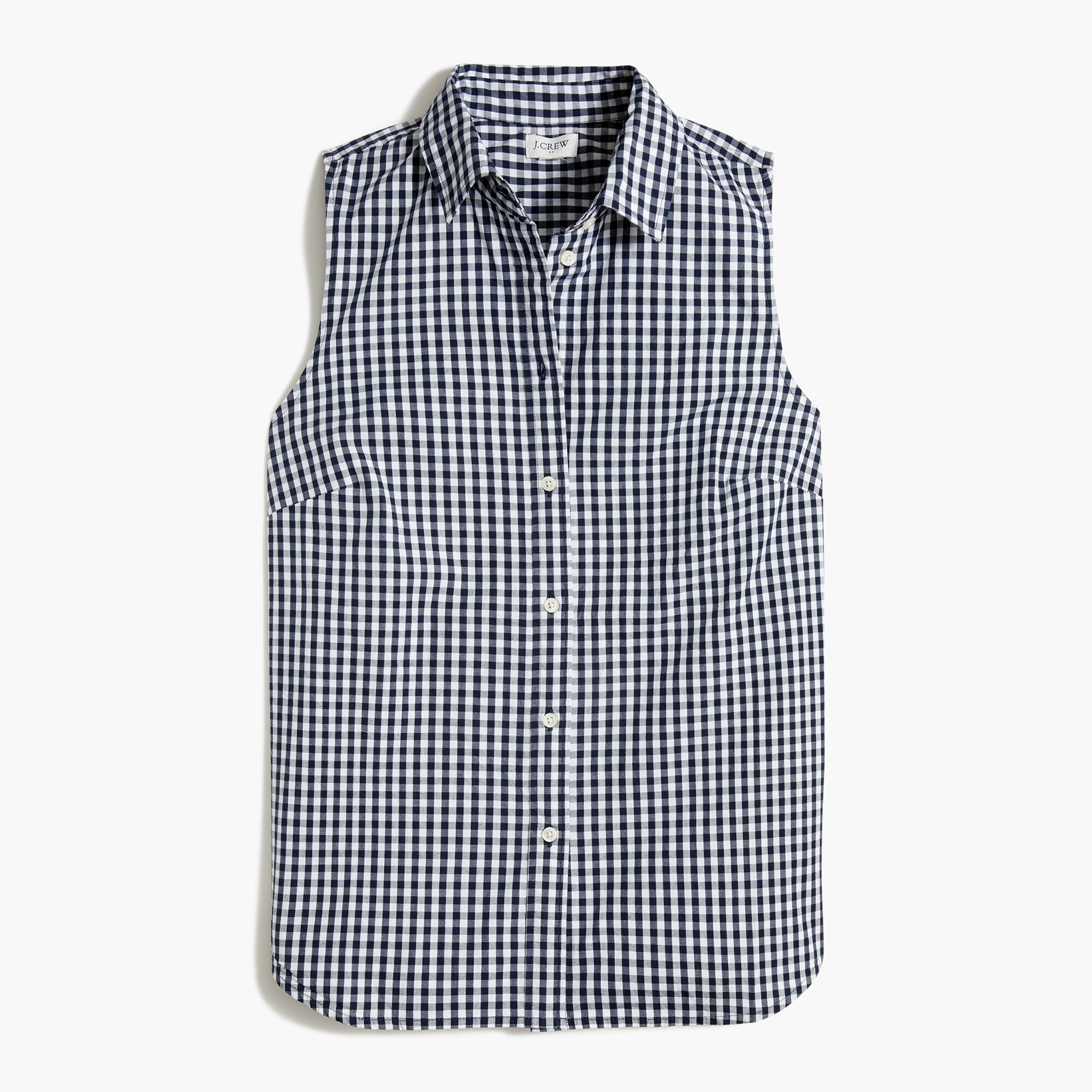 gingham button-up shirt in signature fit for women