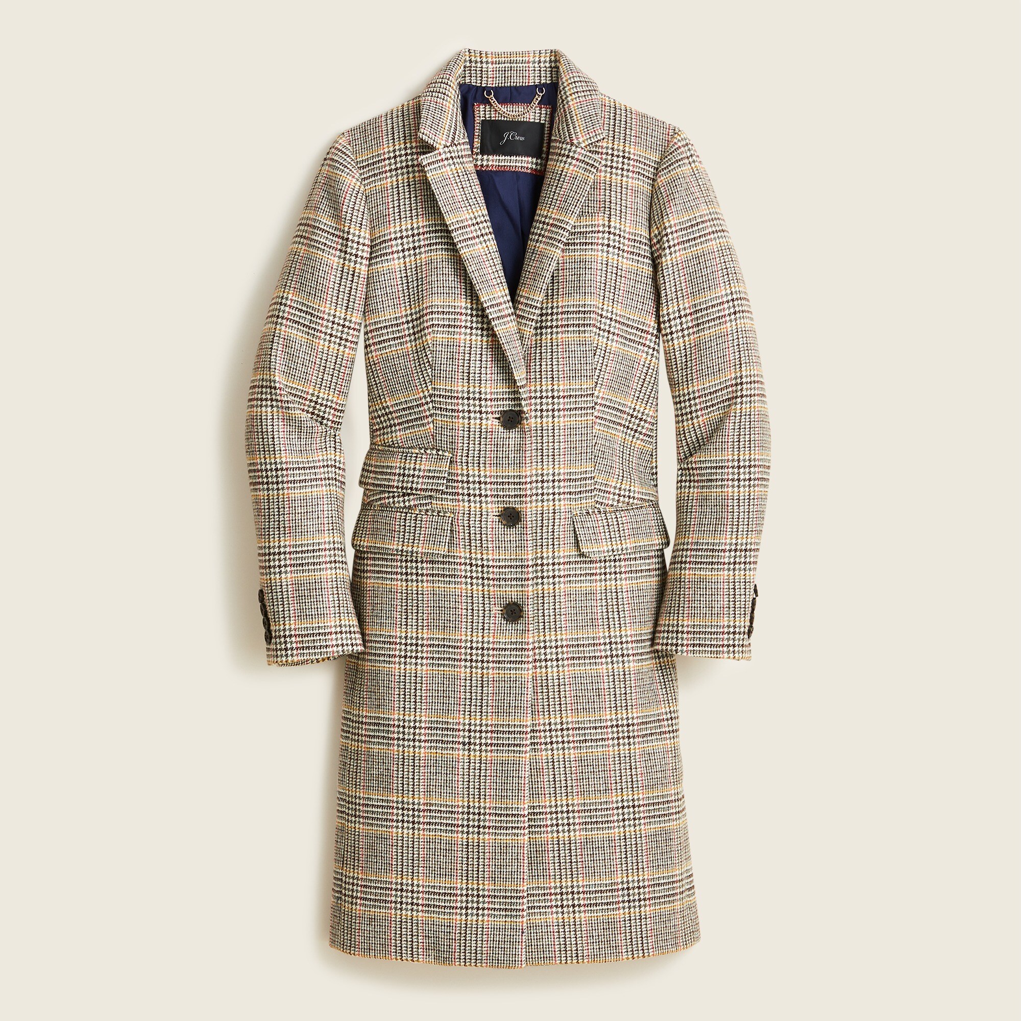 極美品・近年✨ドゥーズィエムクラス　Glen Check coat　リネン100 Glen Check Men's Balmacaan Coat | Men's Tailoring | Johnstons of Elgin