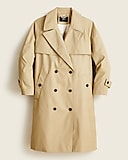 Relaxed trench coat in cotton-canvas