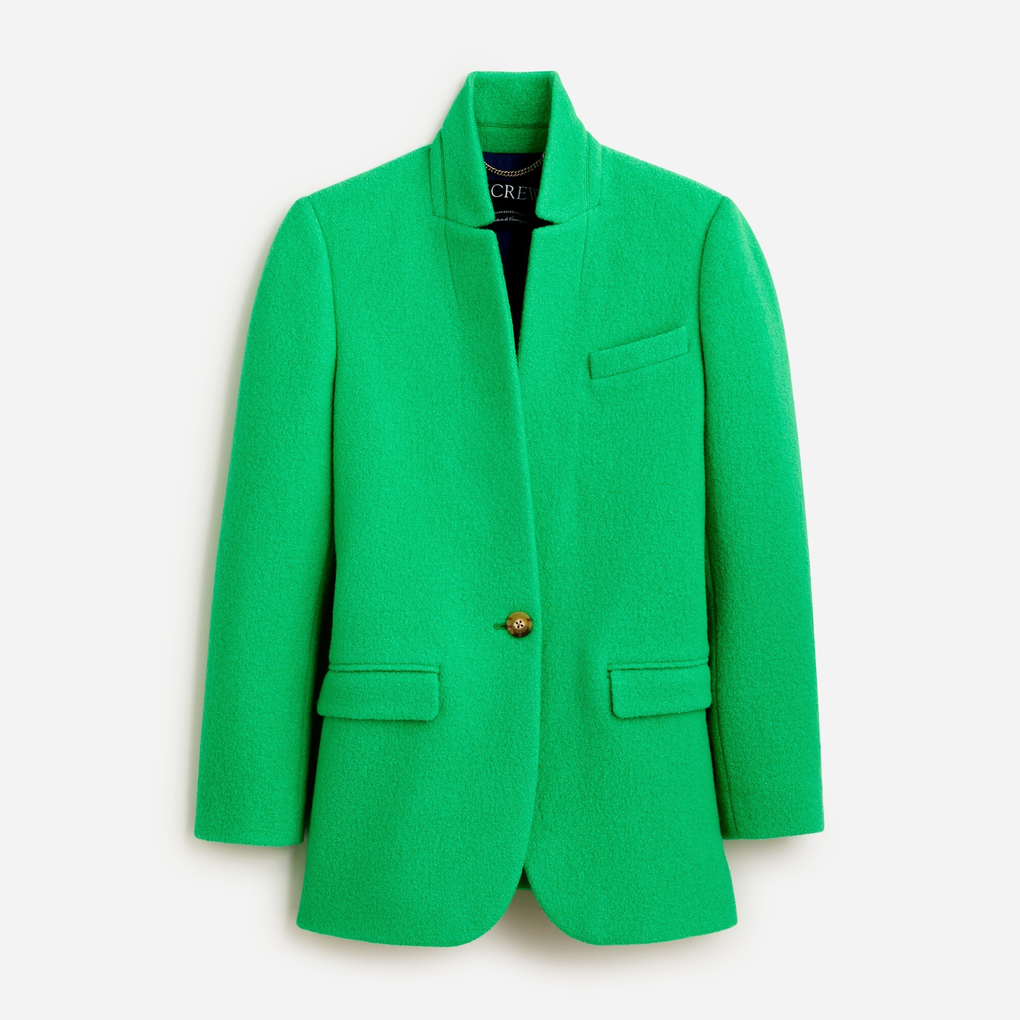 Leighton blazer-jacket in Italian boiled wool