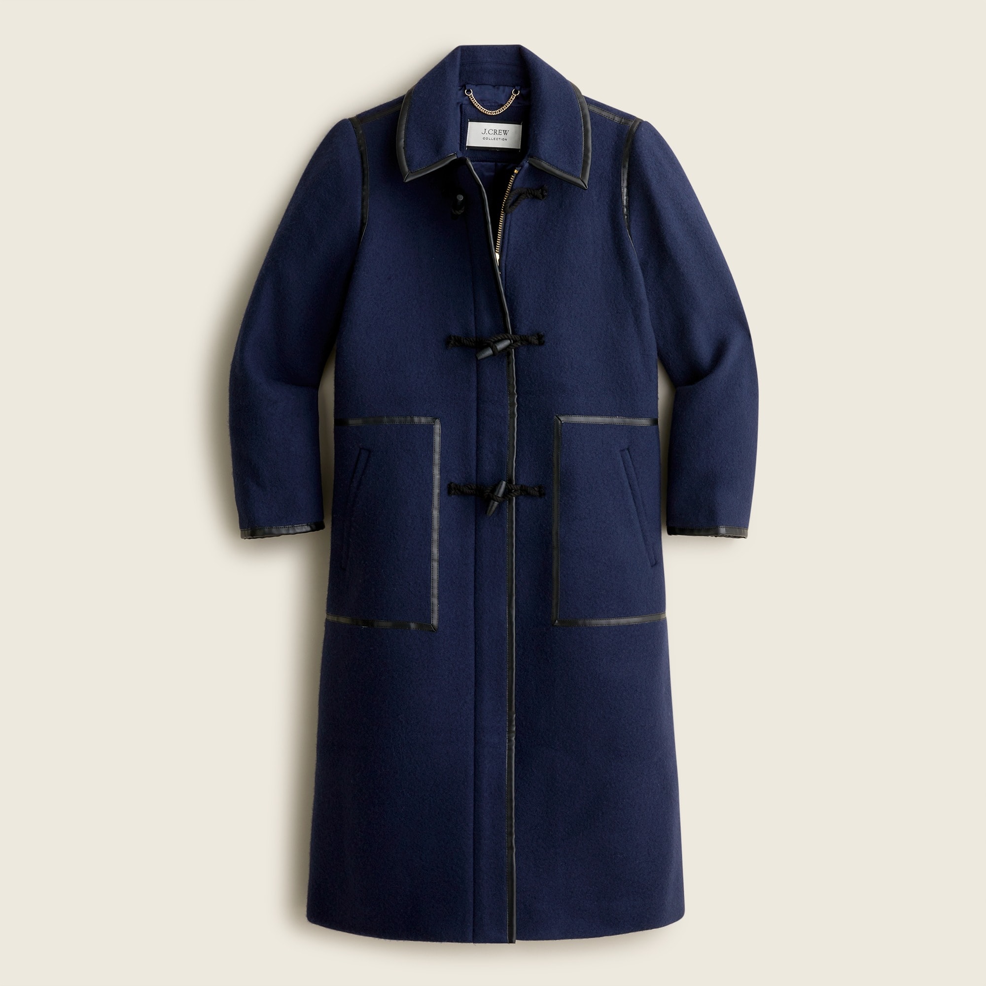 Collection toggle coat in Italian fall blanket wool