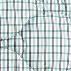 Quilted puffer vest with PrimaLoft® in plaid AQUA MULTI j.crew: quilted puffer vest with primaloft® in plaid for women