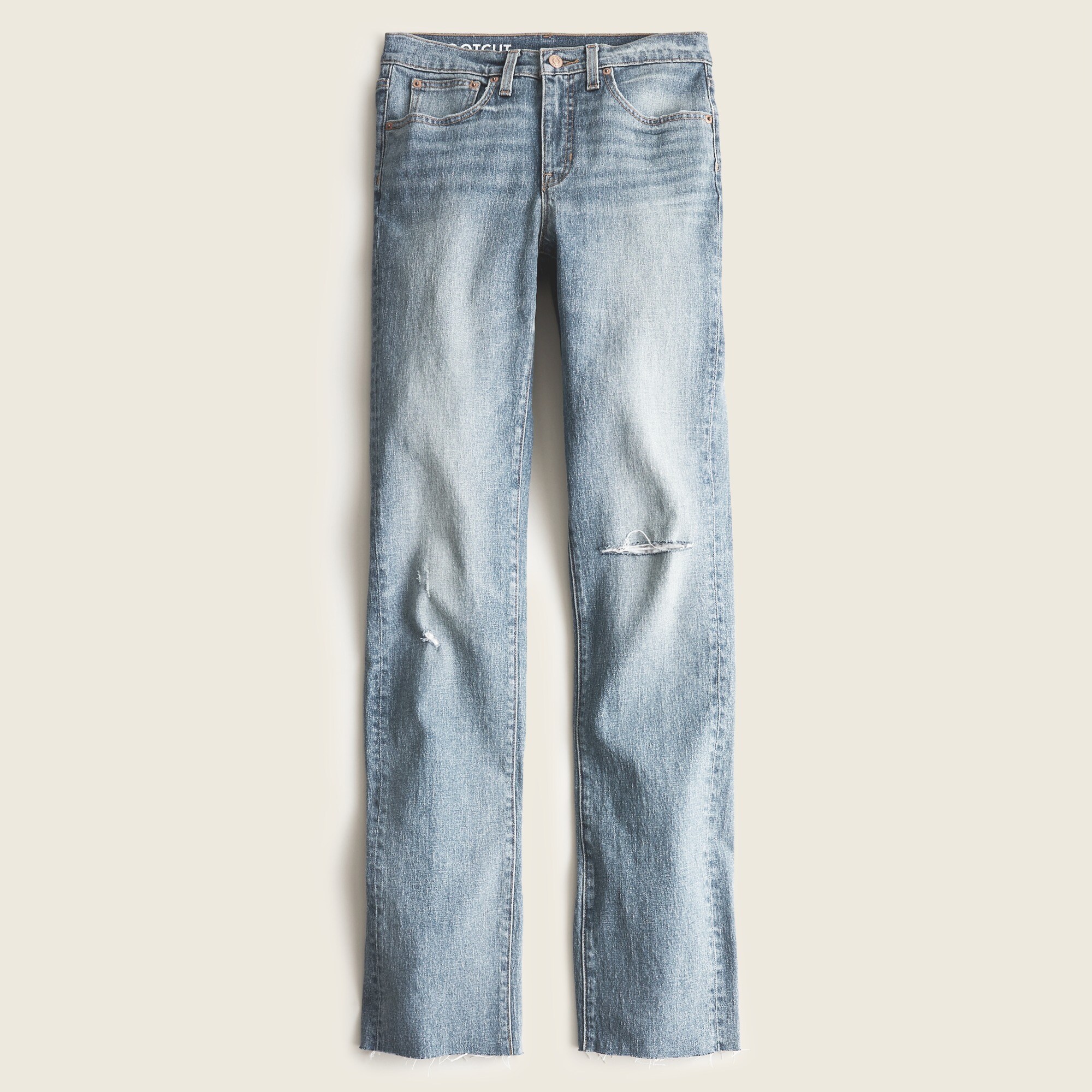 Full-length bootcut jean in Ferry wash