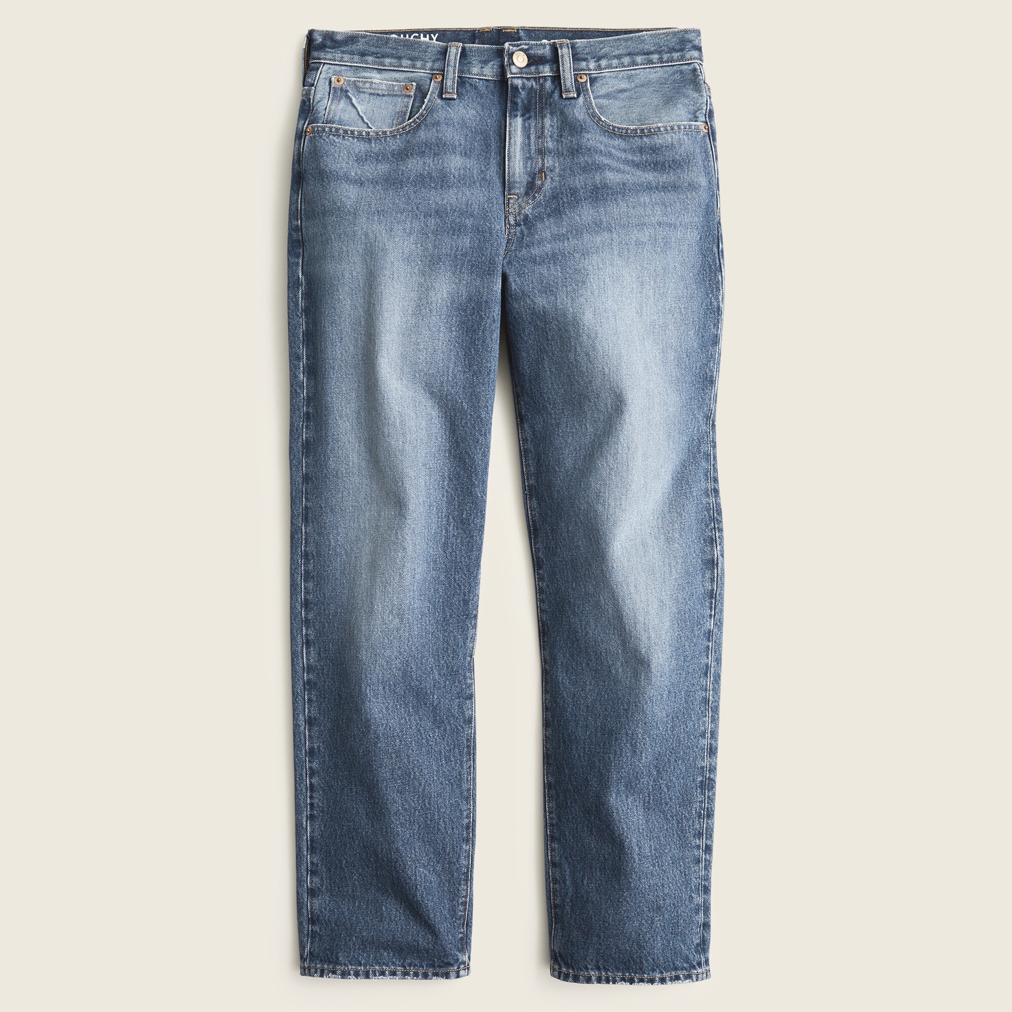 Slouchy boyfriend jean in Bright Indigo wash