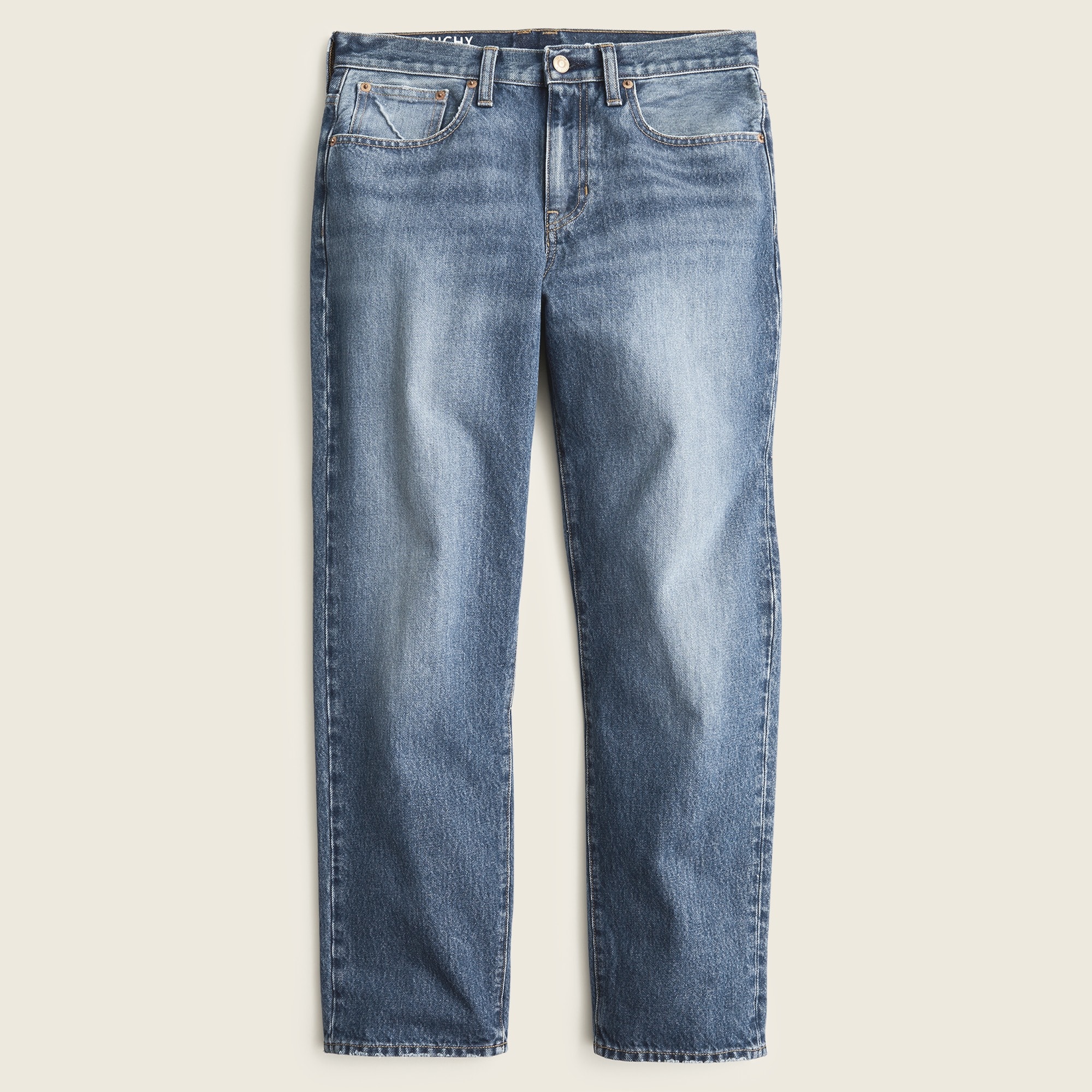 Slouchy boyfriend jean in Bright Indigo wash
